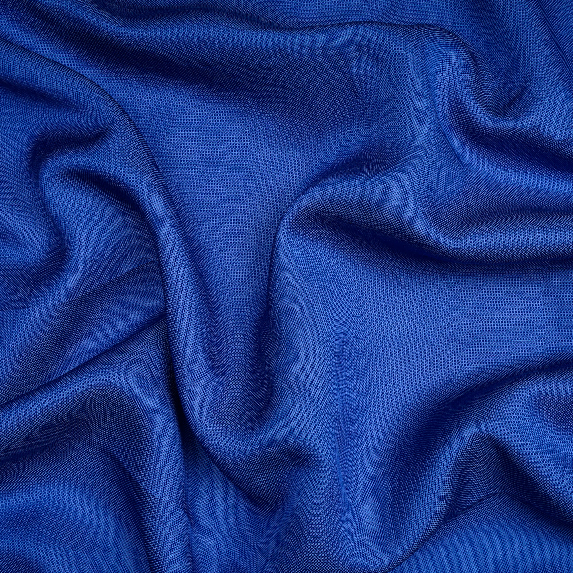 Royal Blue Color Viscose Linen Fabric