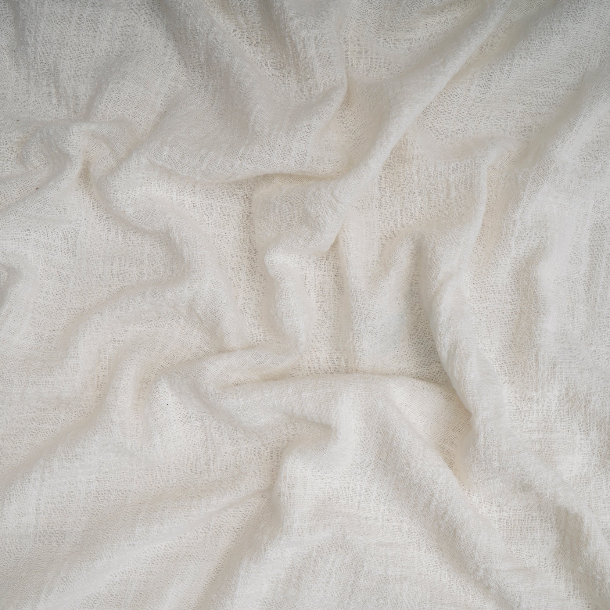 White Color Slub Cotton Viscose Dyeable Fabric