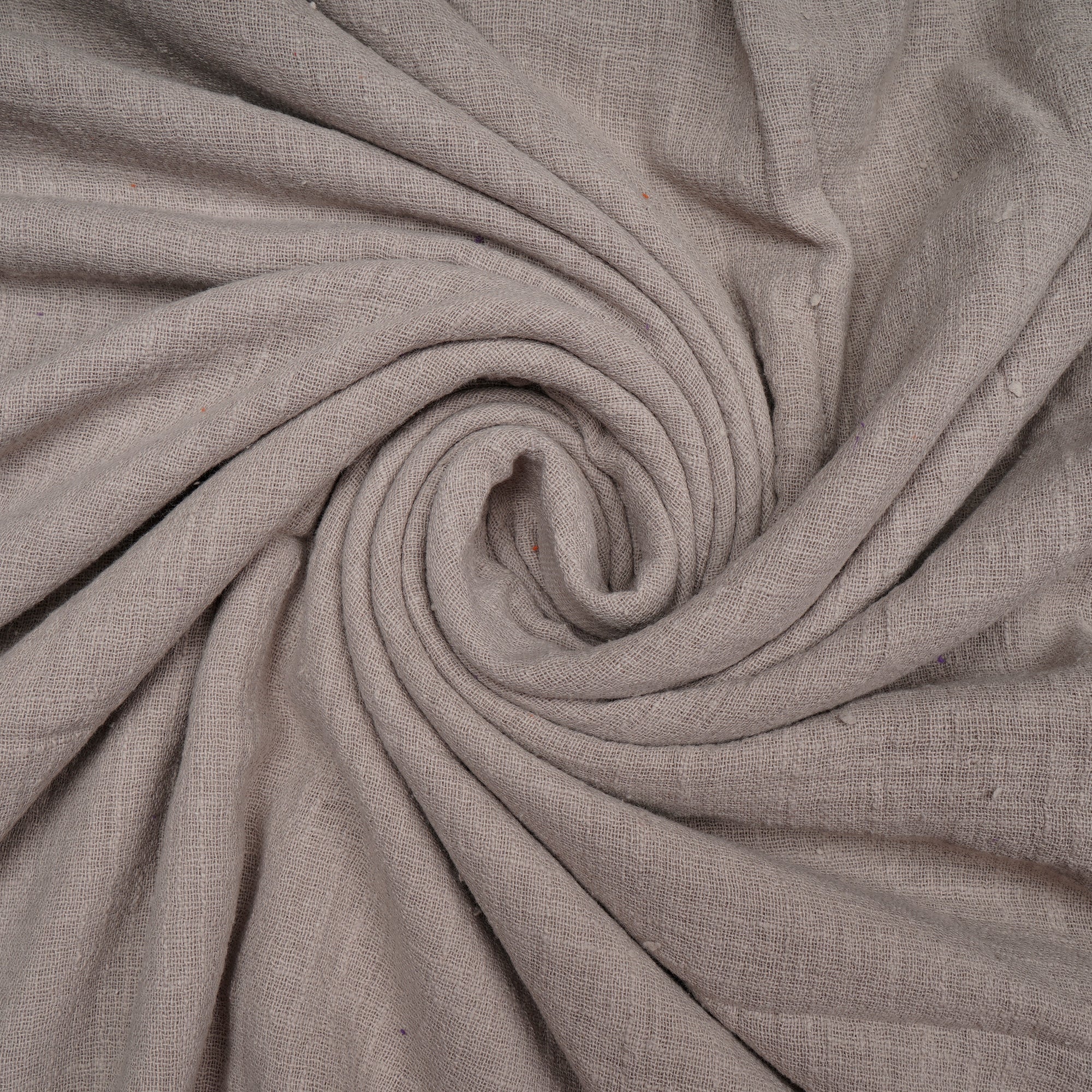 Pussywillow Gray Mill Dyed Cotton Matka Slub Fabric