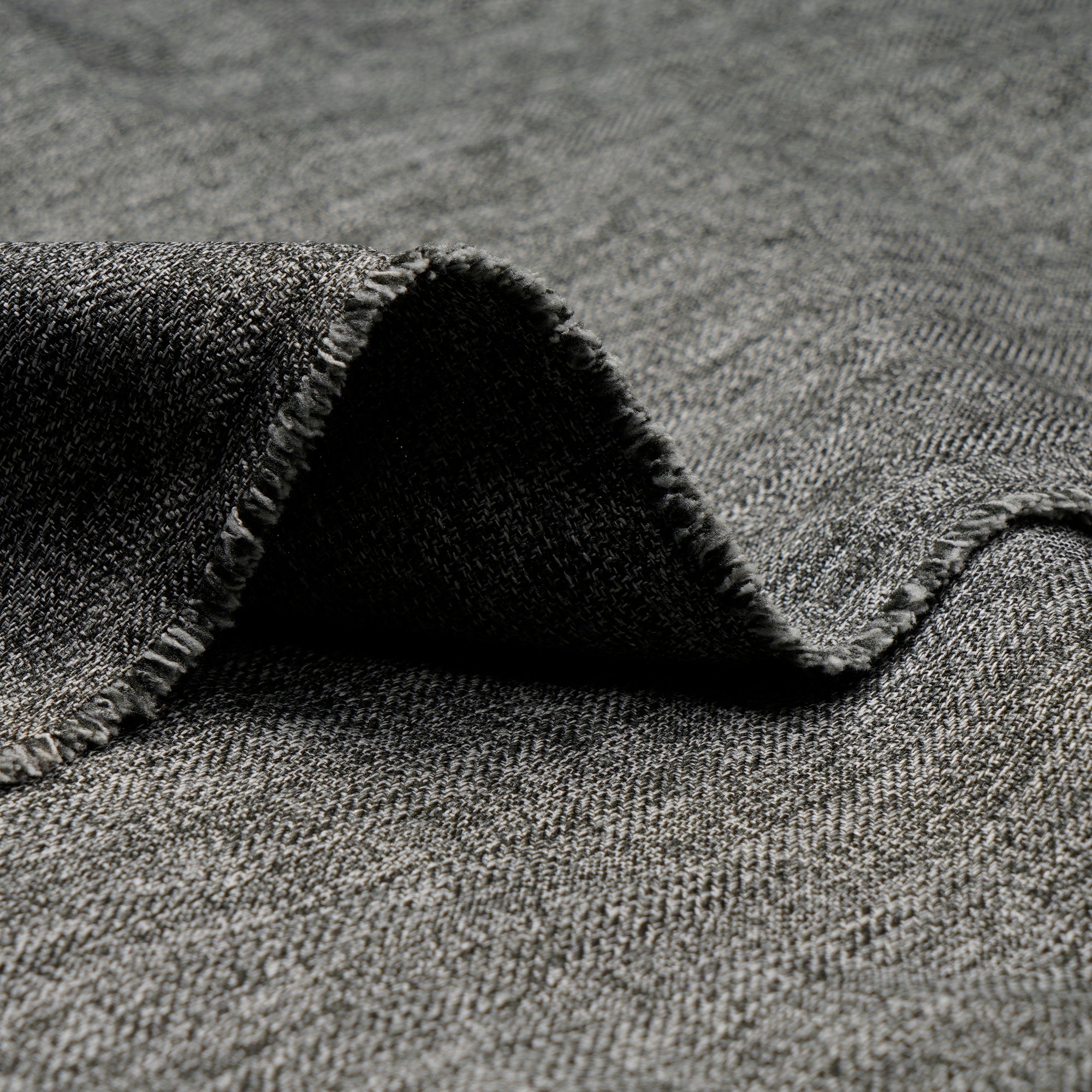 Black Color Polyester Chambray Fabric