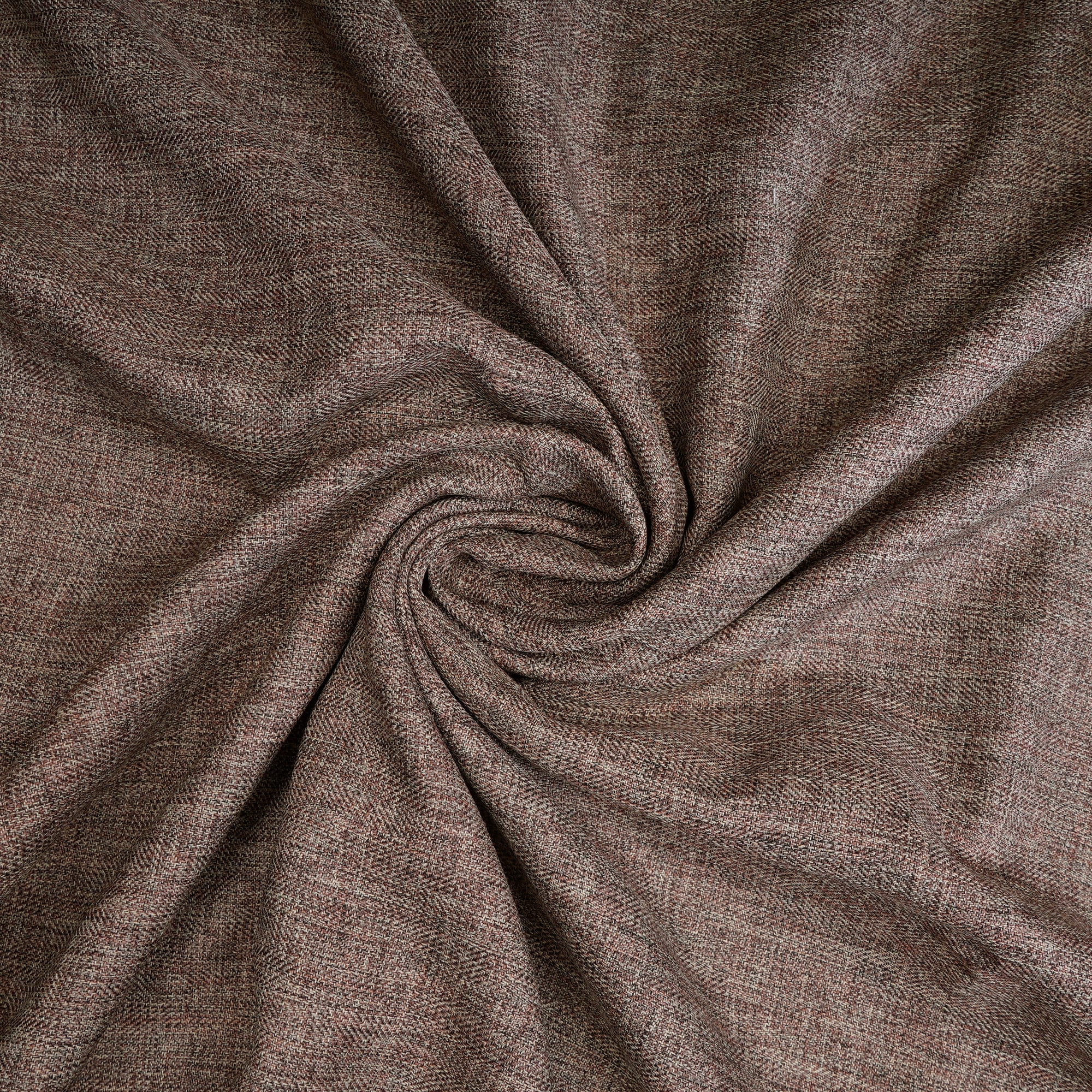 Brown Color Polyester Chambray Fabric