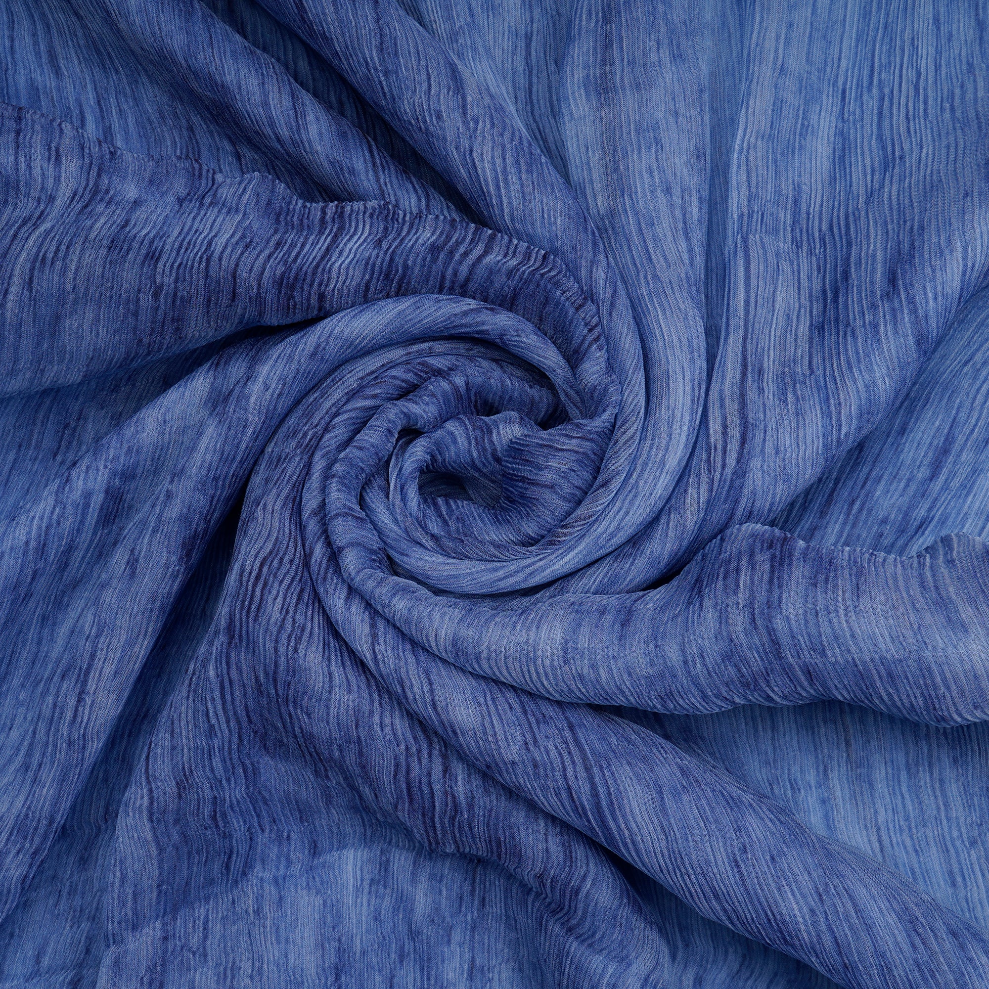 Purple Color Hand Painted Chiffon Silk Fabric