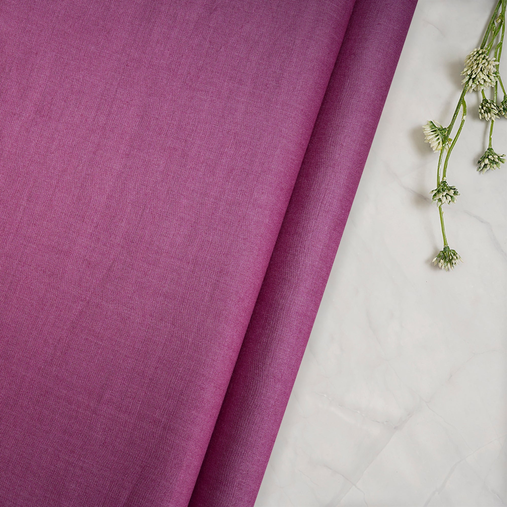 Light Pink Dyed Tusser Muga Silk Fabric