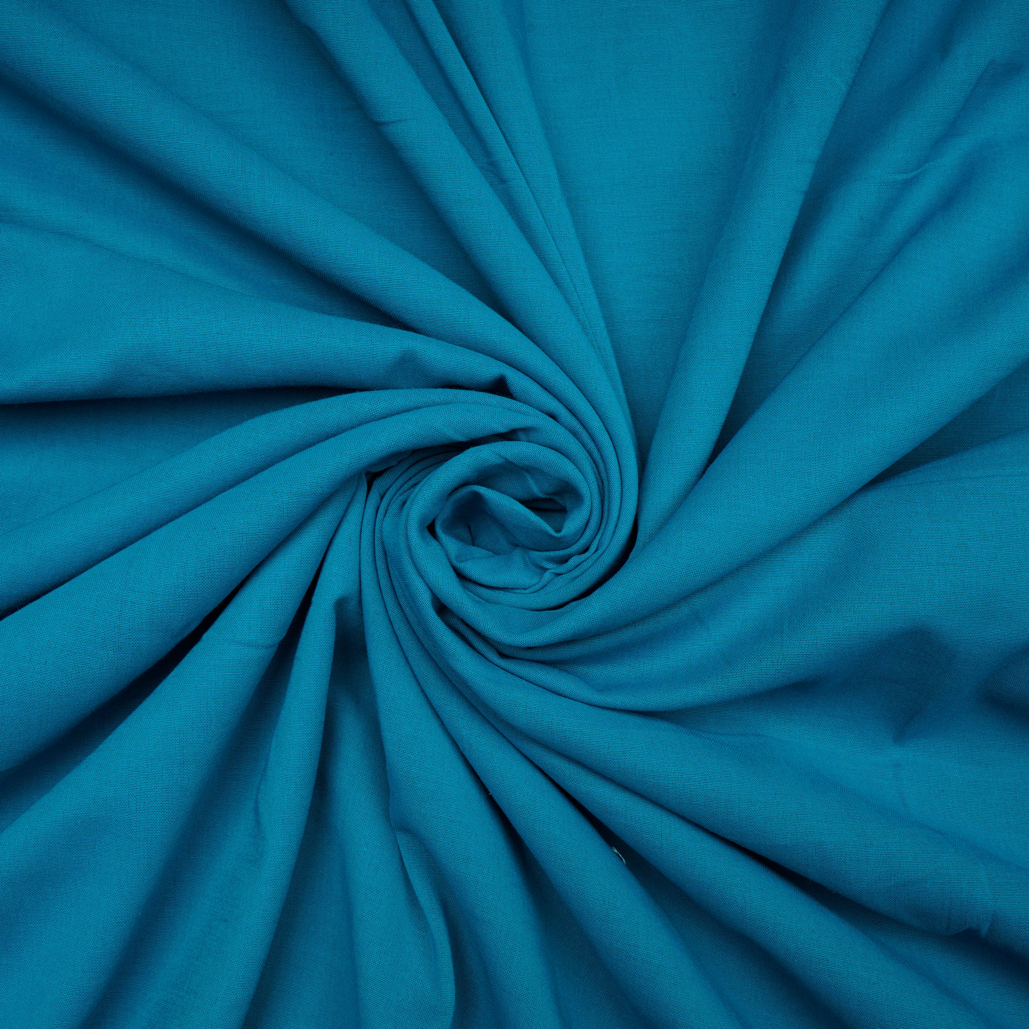 Blue Color Piece Dyed High Twist 2x2 Cotton Voile Fabric