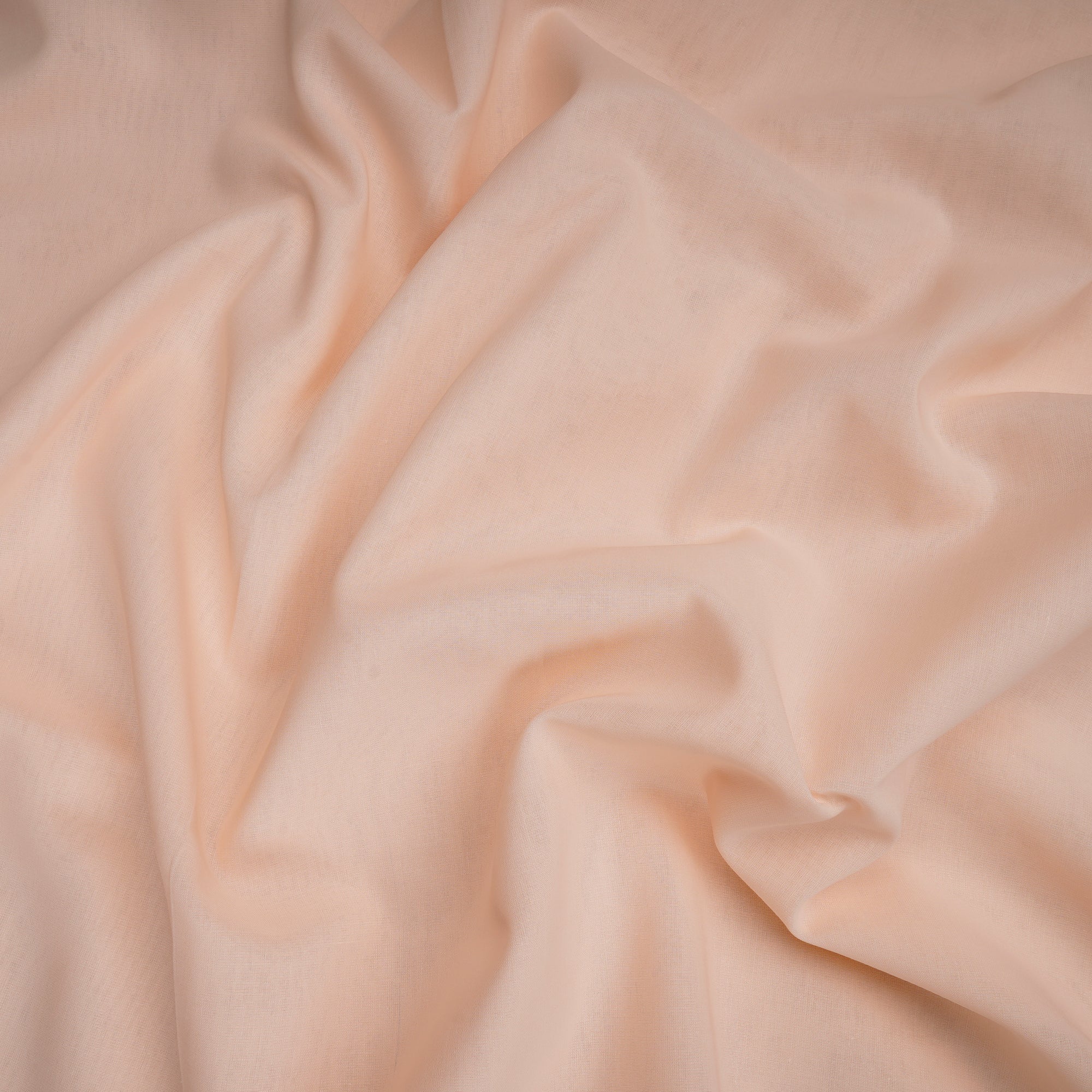 Baby Pink Piece Dyed High Twist Voile Cotton Fabric