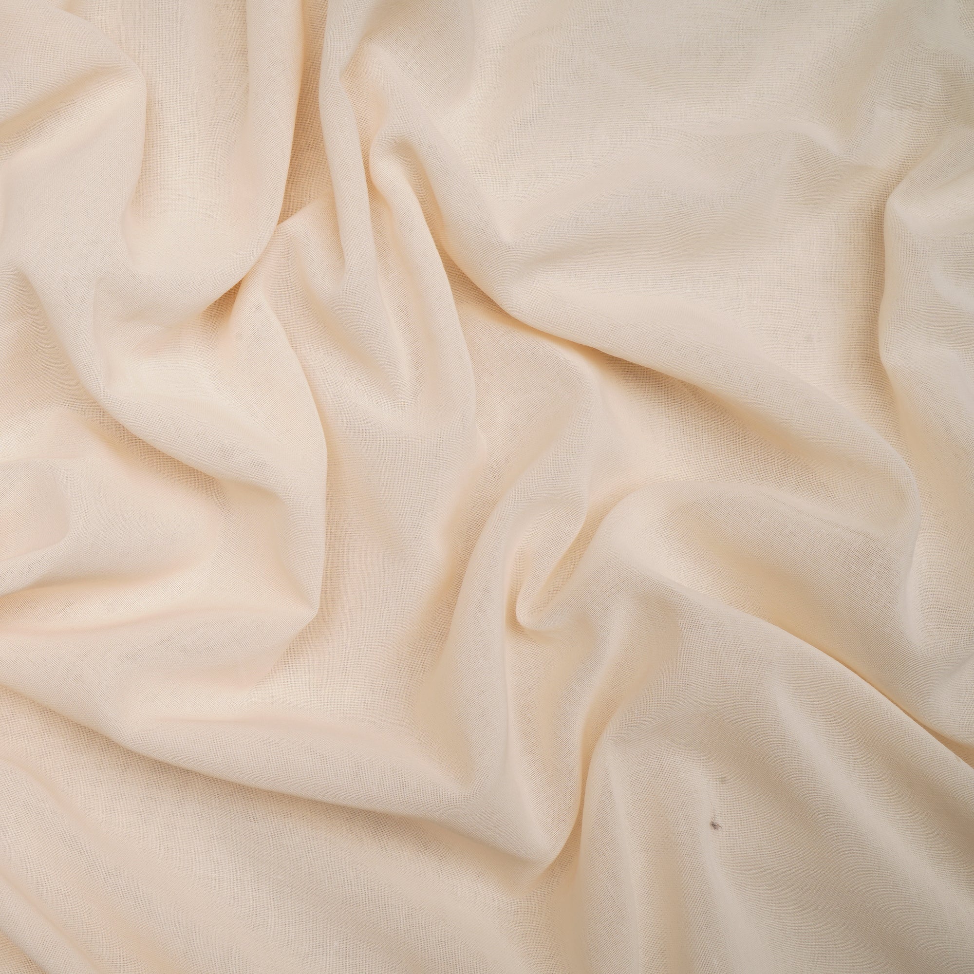 Buttercream Piece Dyed High Twist 2x2 Cotton Voile Fabric