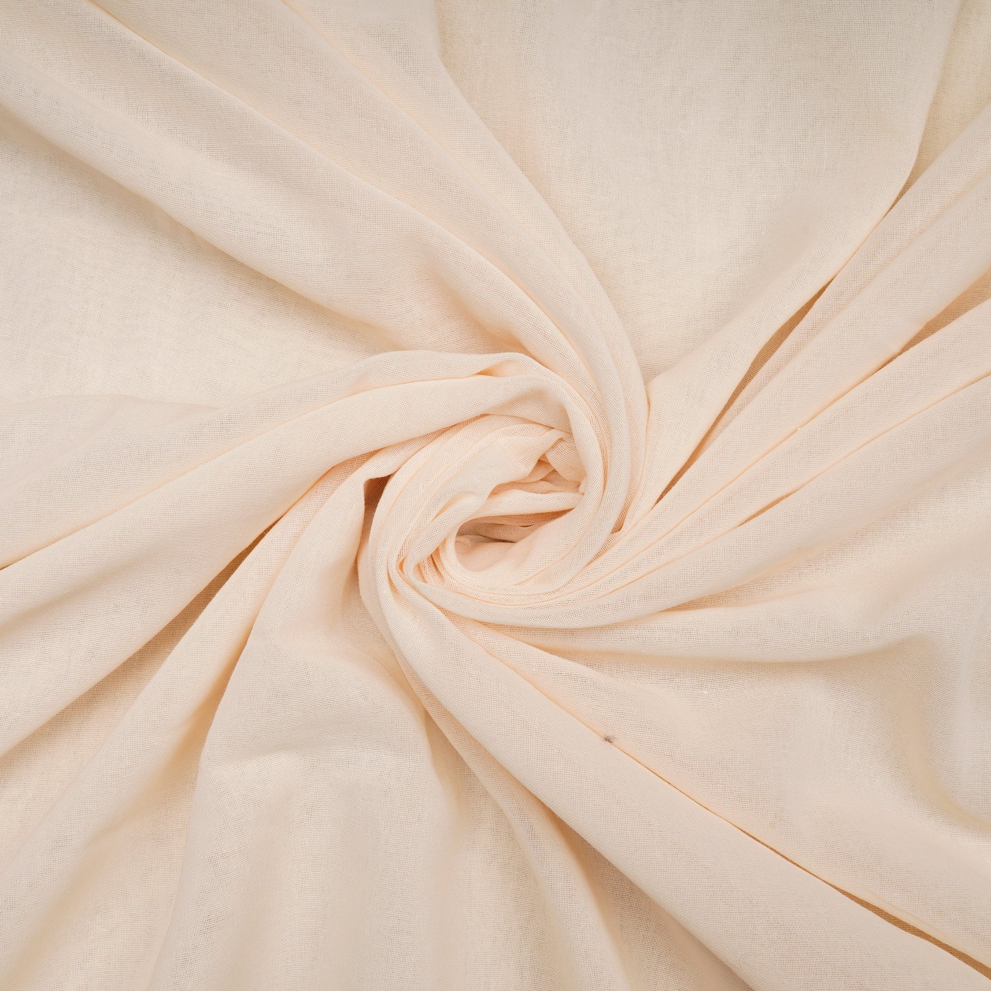 Buttercream Piece Dyed High Twist 2x2 Cotton Voile Fabric