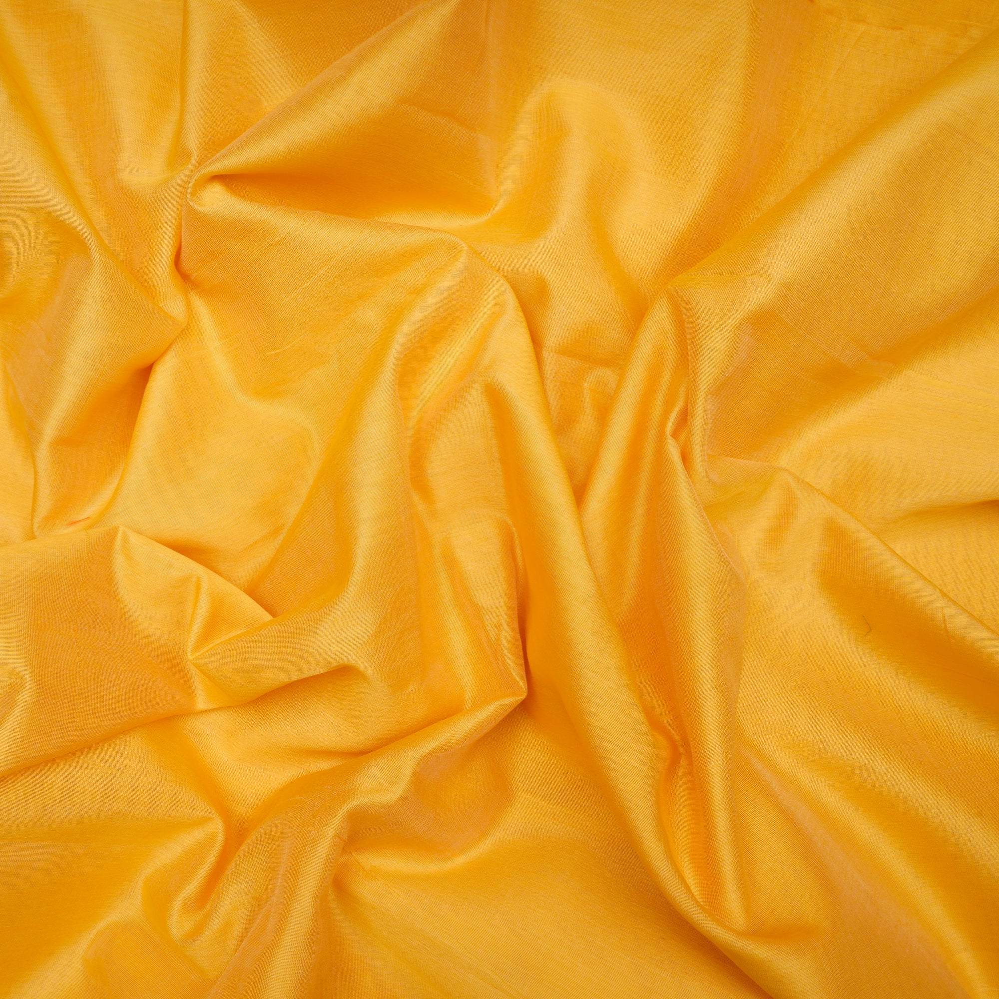 Yellow Color Piece Dyed Chanderi Fabric