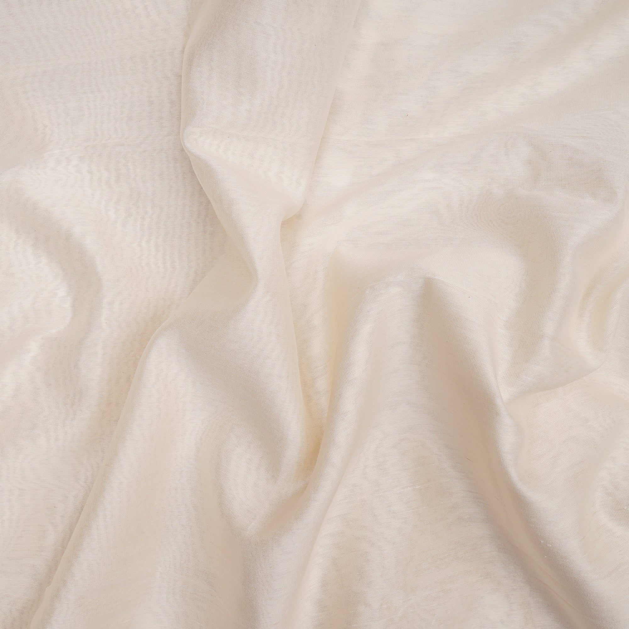 White Dyeable Pure Chanderi Fabric 60 GLM