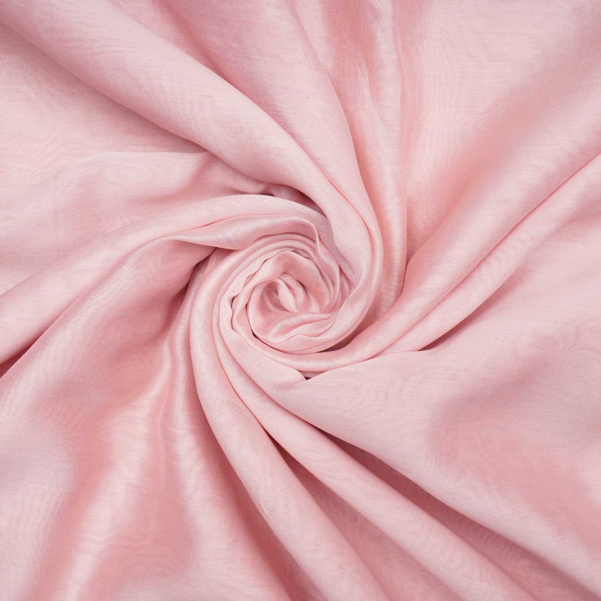 Powder Pink Piece Dyed Pure Chanderi Fabric