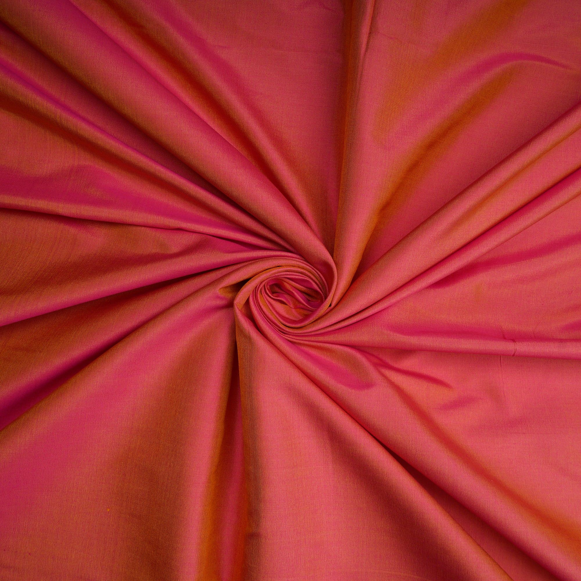 Pink Color Natural Spun Silk Fabric