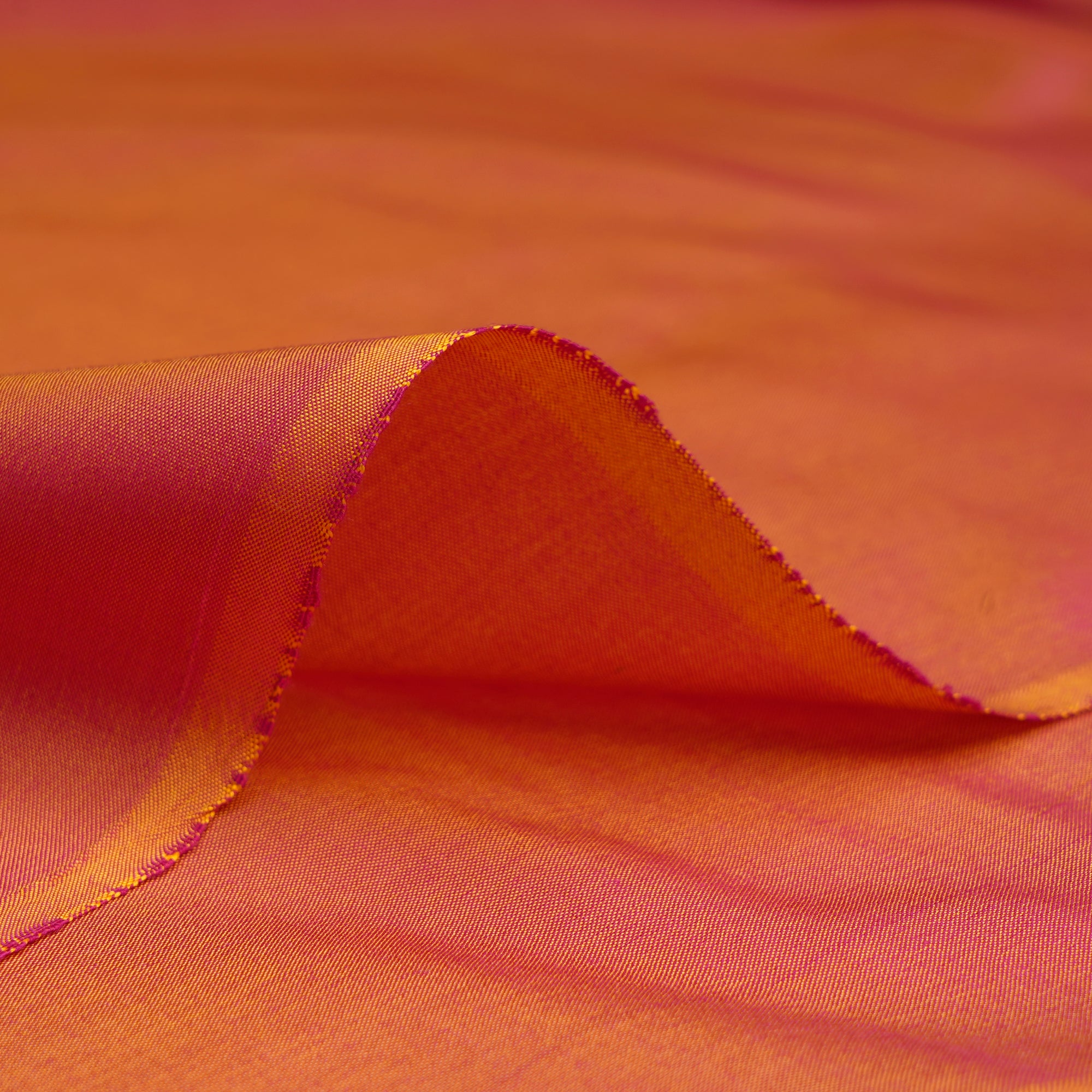 Pink Color Natural Spun Silk Fabric