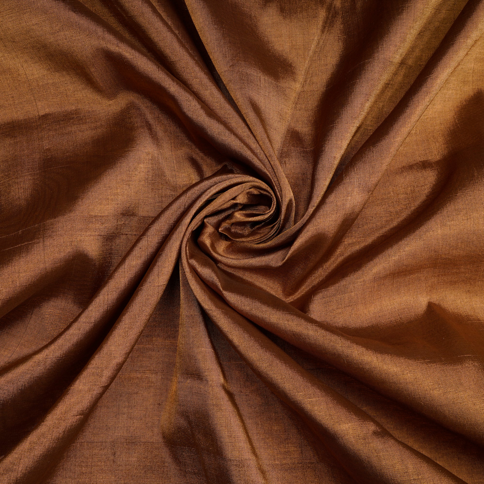 Antique Golden Color Handwoven Pure Tissue Fabric