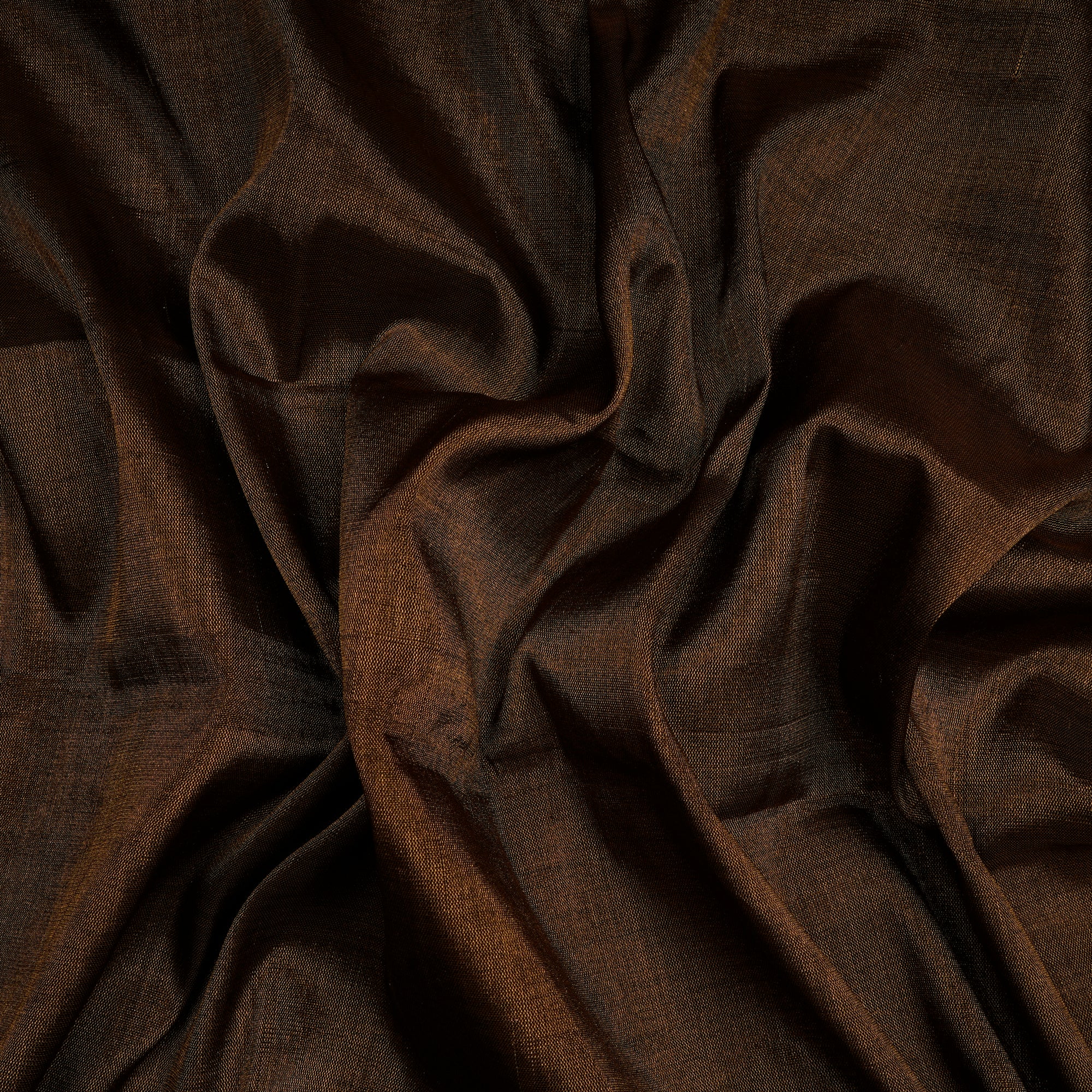 Dark Antique Gold Handwoven Heavy Tissue Fabric