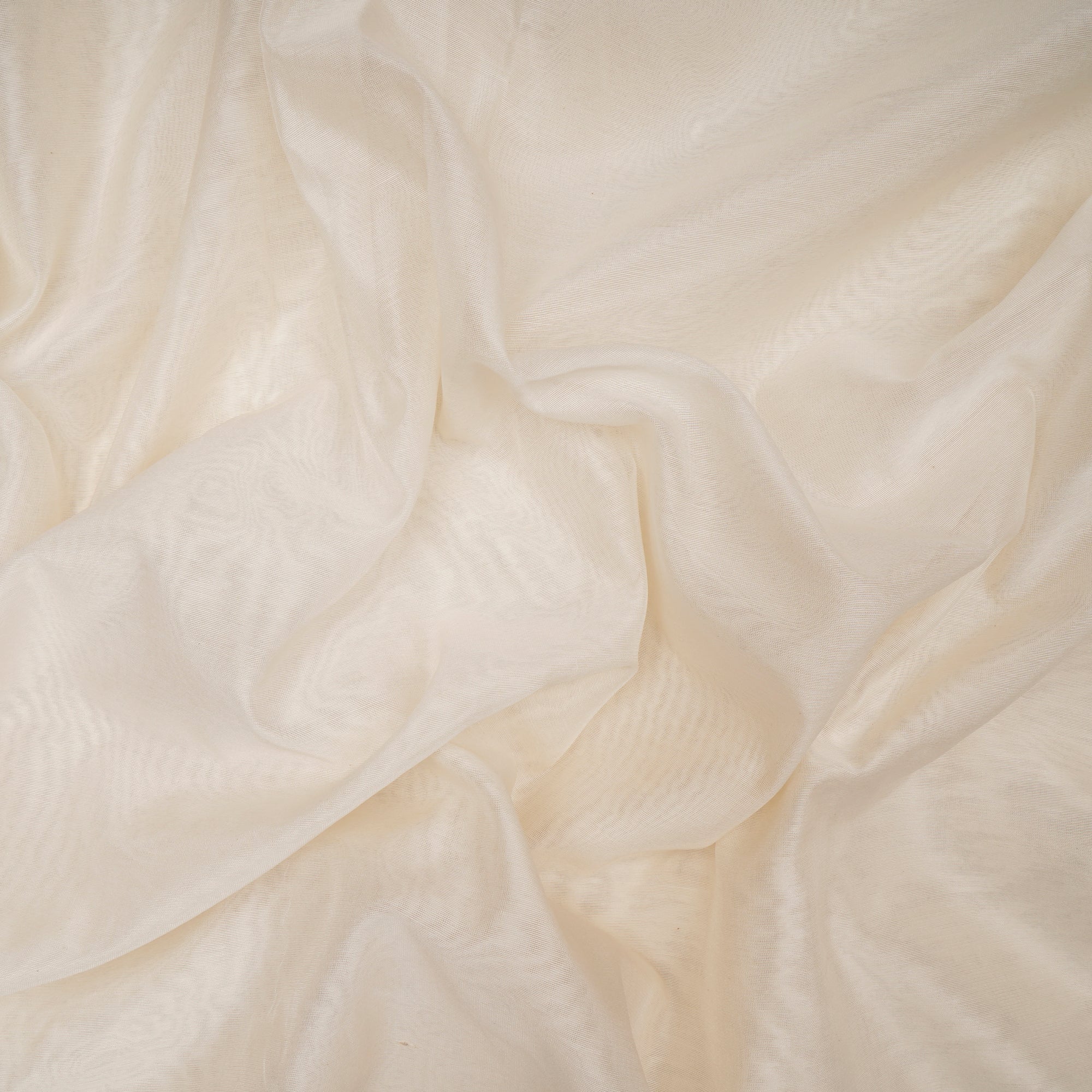 White Plain Dyeable Viscose Chanderi Fabric