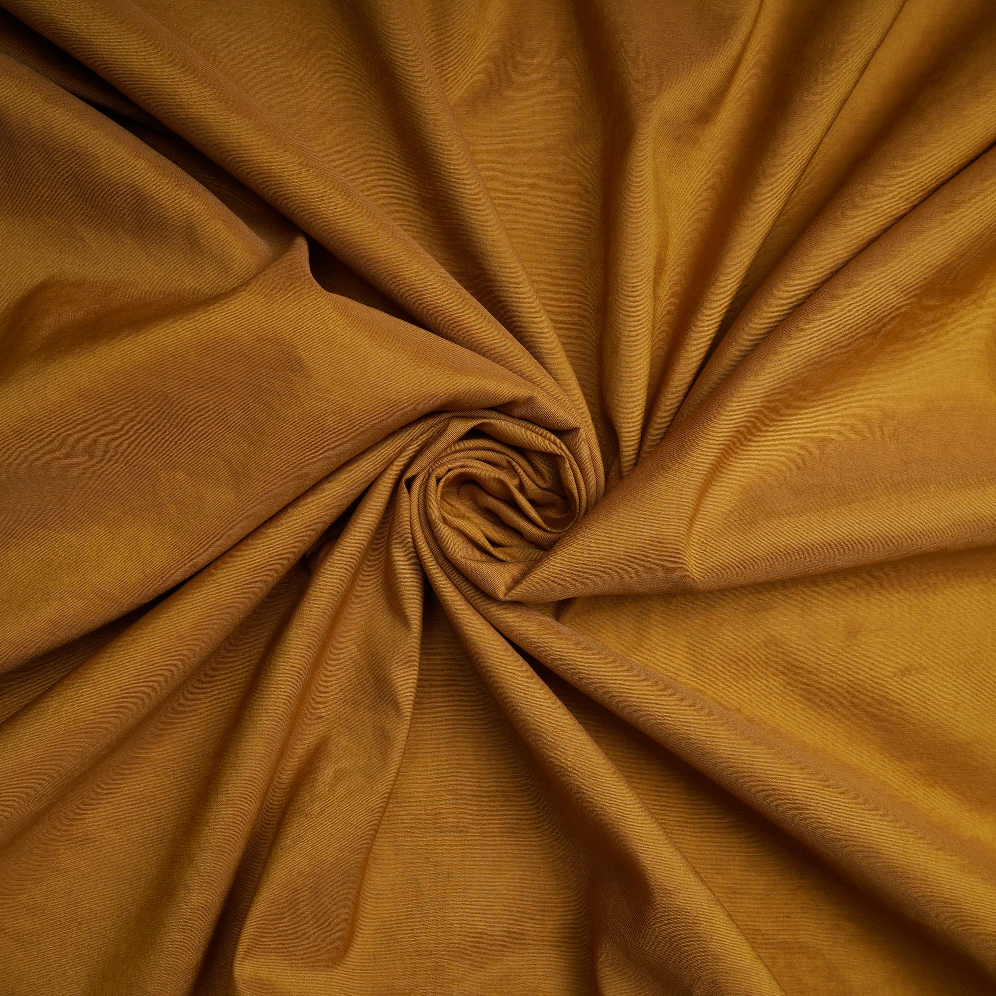 Musterd-Gold Chanderi Fabric with Zari Border