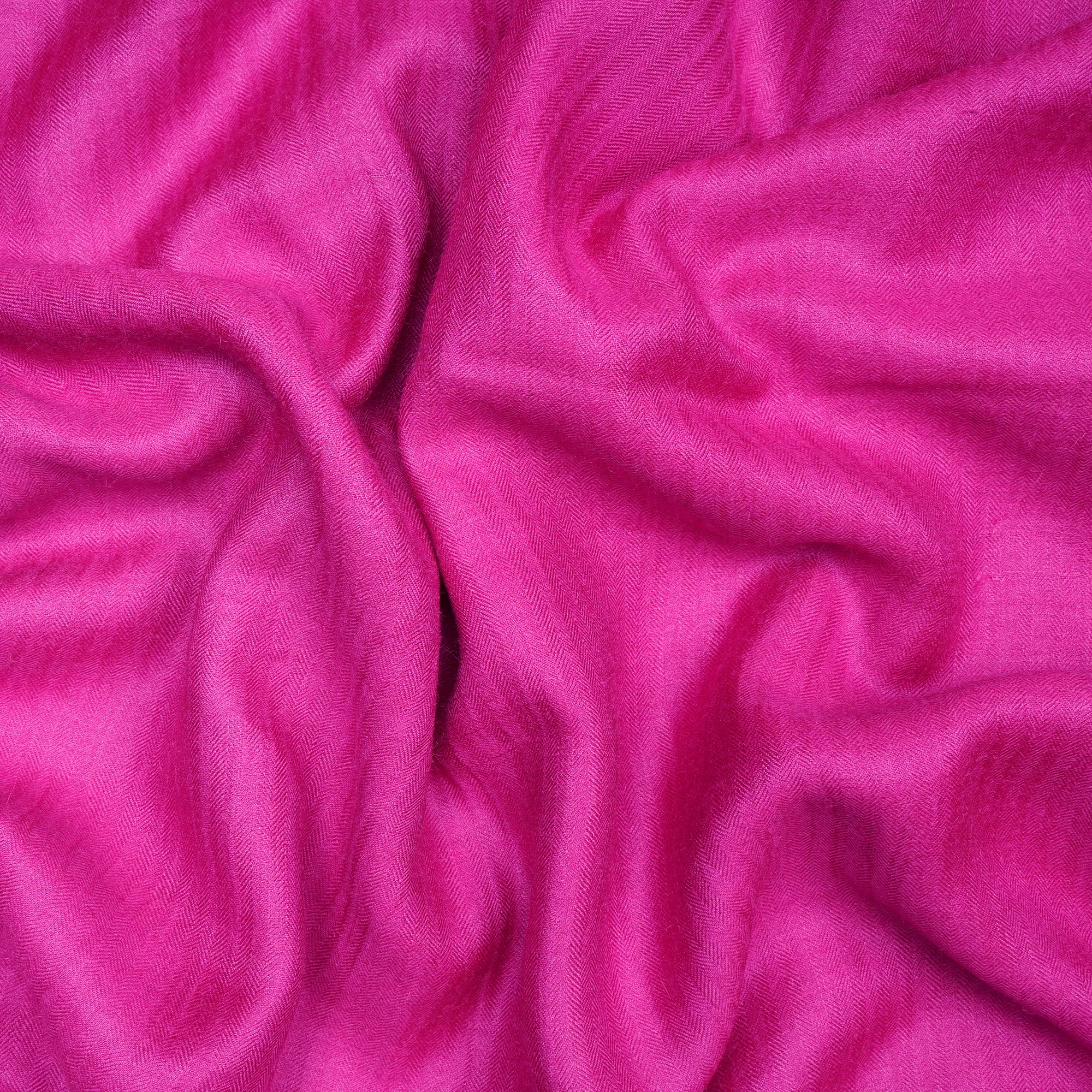 Pink Color Piece Dyed Pashmina Silk Fabric