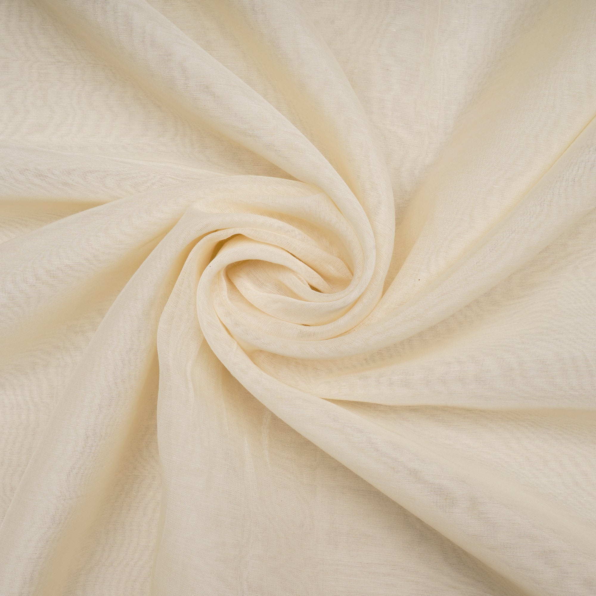 Off-White Dyeable Plain Fine Chanderi Fabric