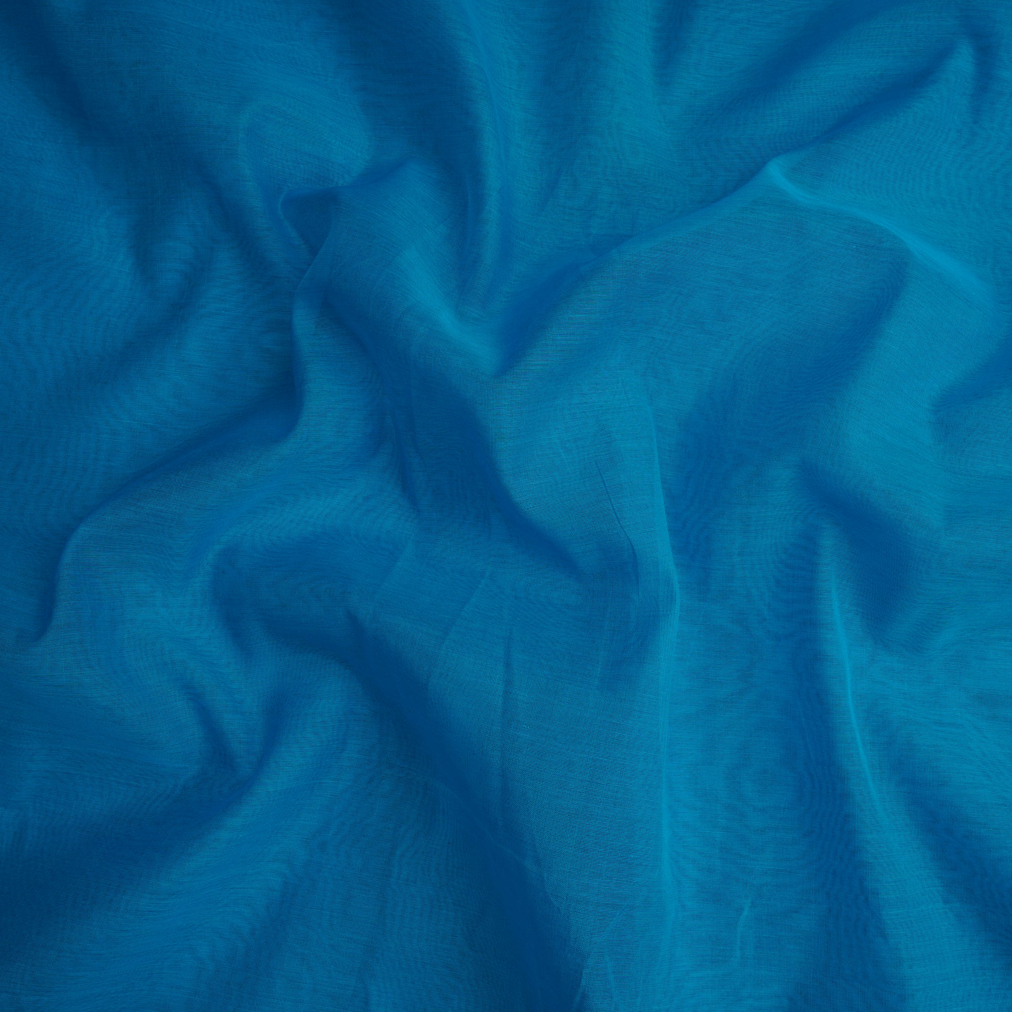 Light Blue Color Yarn Dyed Fine Chanderi Fabric