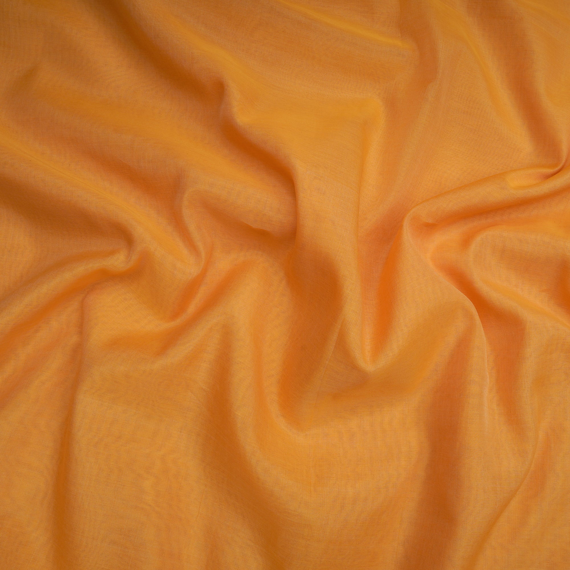 Kumquat Piece Dyed Fine Pure Chanderi Fabric