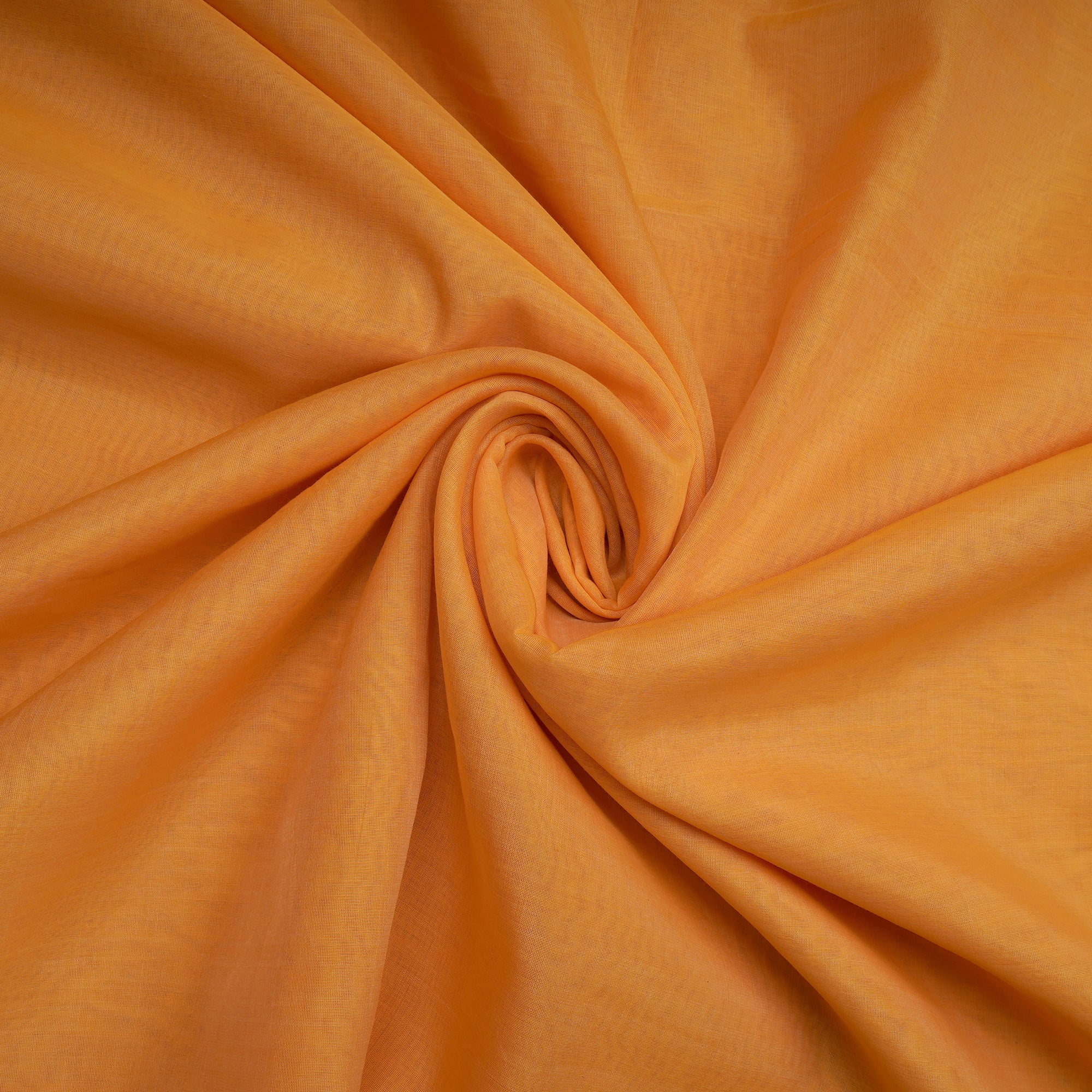 Kumquat Piece Dyed Fine Pure Chanderi Fabric