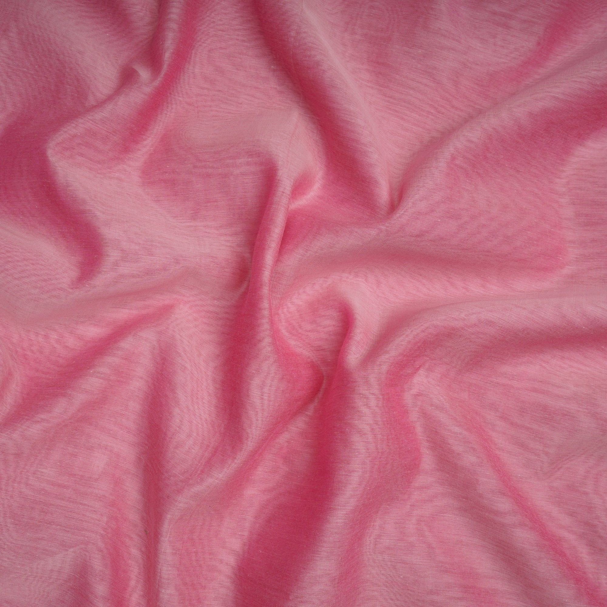 Baby Pink Piece Dyed Fine Pure Chanderi Fabric