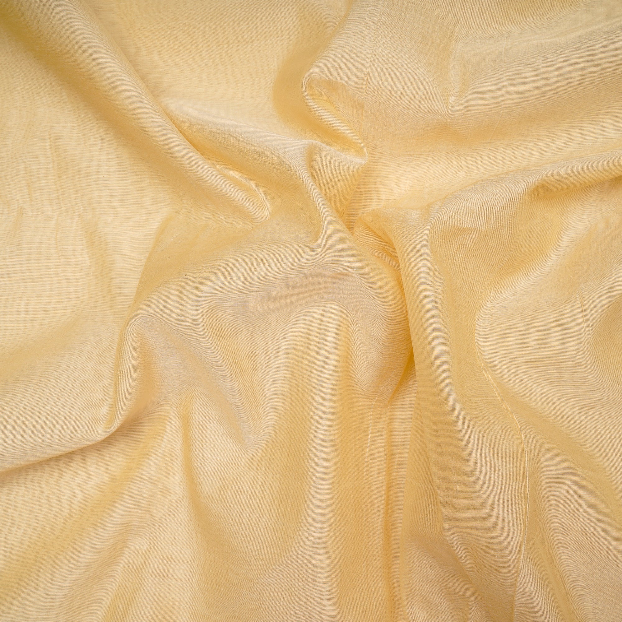 Beige Color Plain Chanderi Fabric