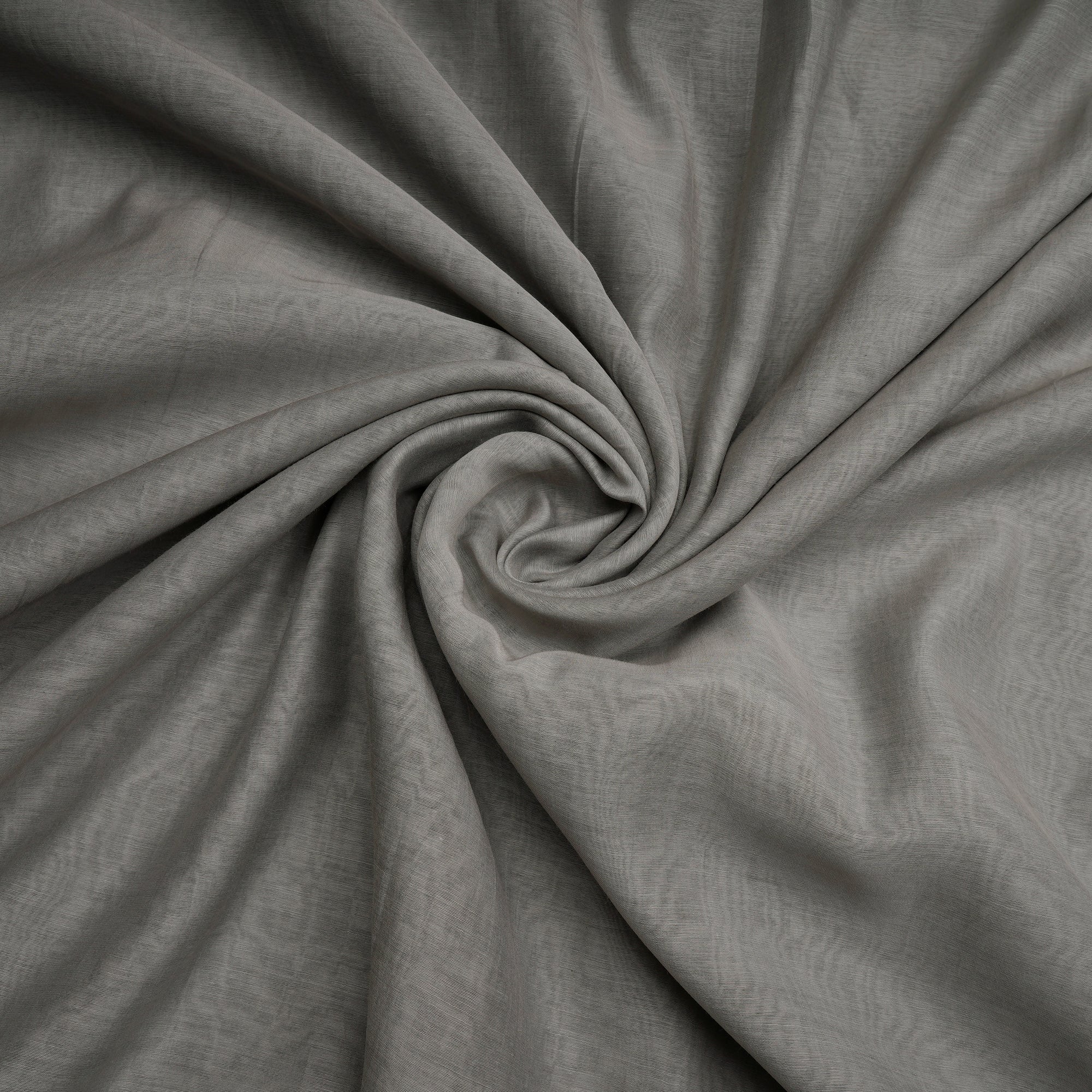 Light Grey Piece Dyed Pure Fine Chanderi Fabric