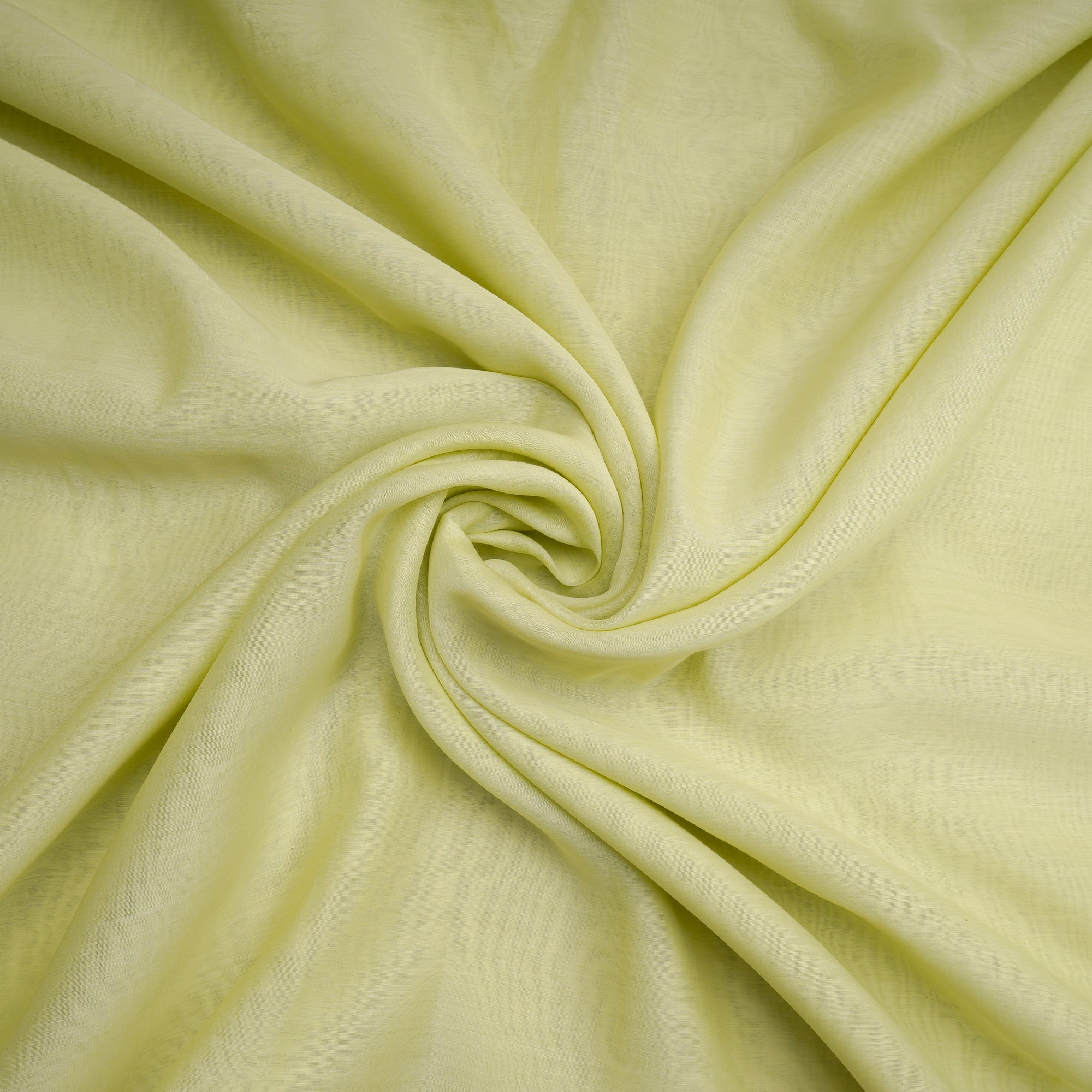 Lime Cream Piece Dyed Pure Fine Chanderi Fabric