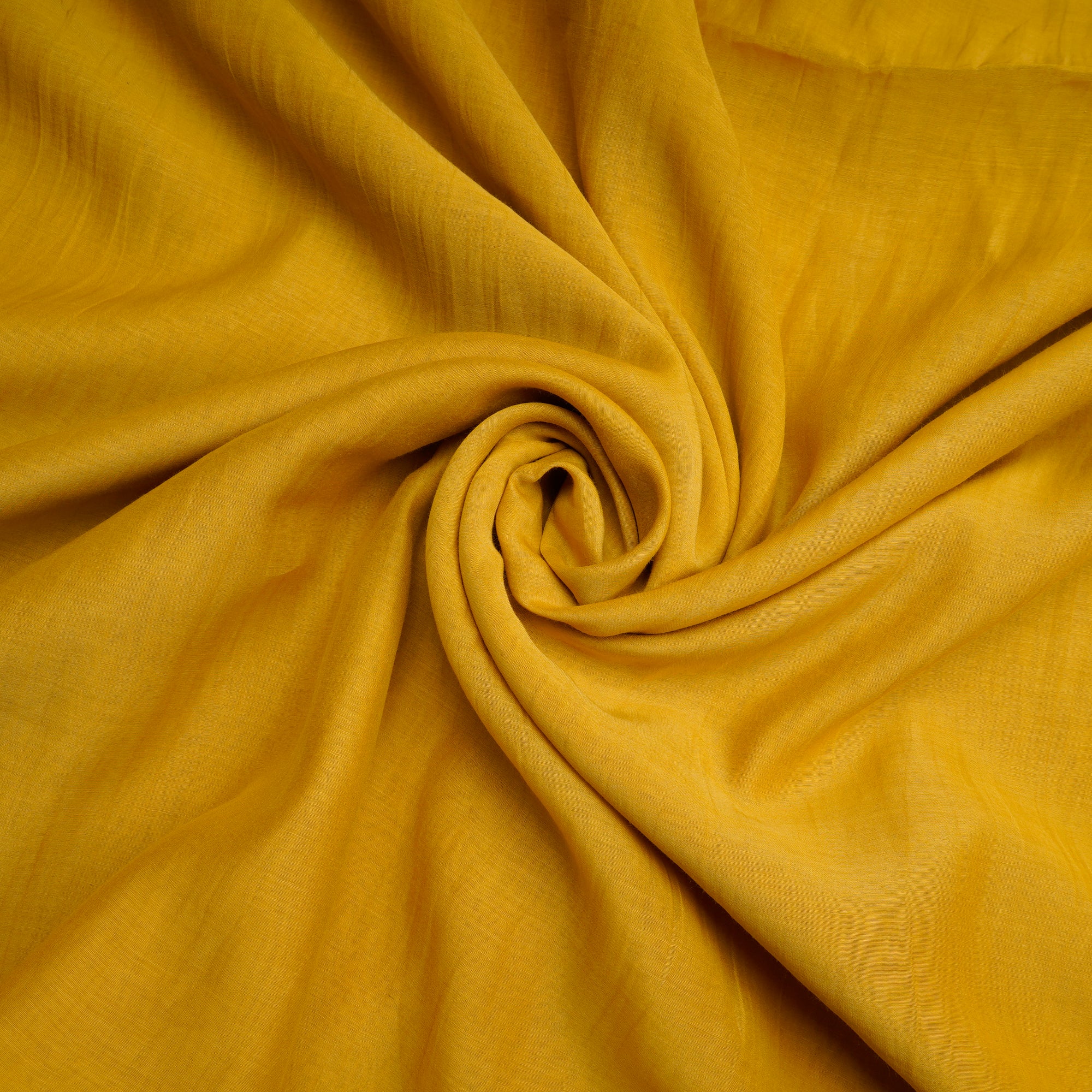 Mustard Piece Dyed Pure Fine Chanderi Fabric