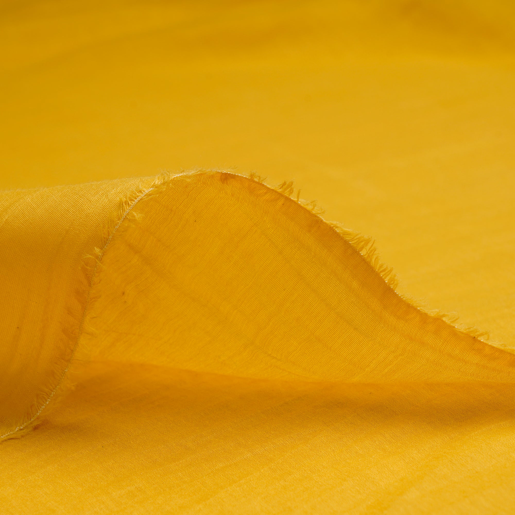 Mustard Piece Dyed Pure Fine Chanderi Fabric