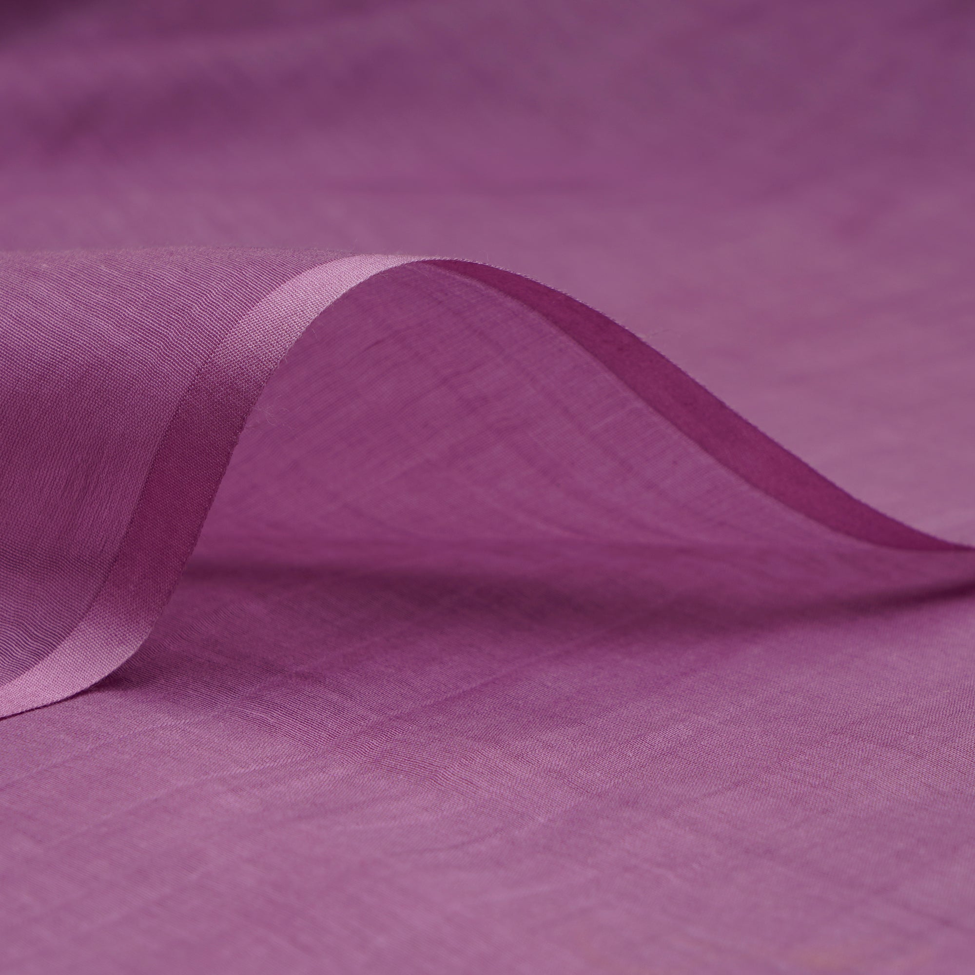 Lavender Piece Dyed Plain Fine Chanderi Fabric