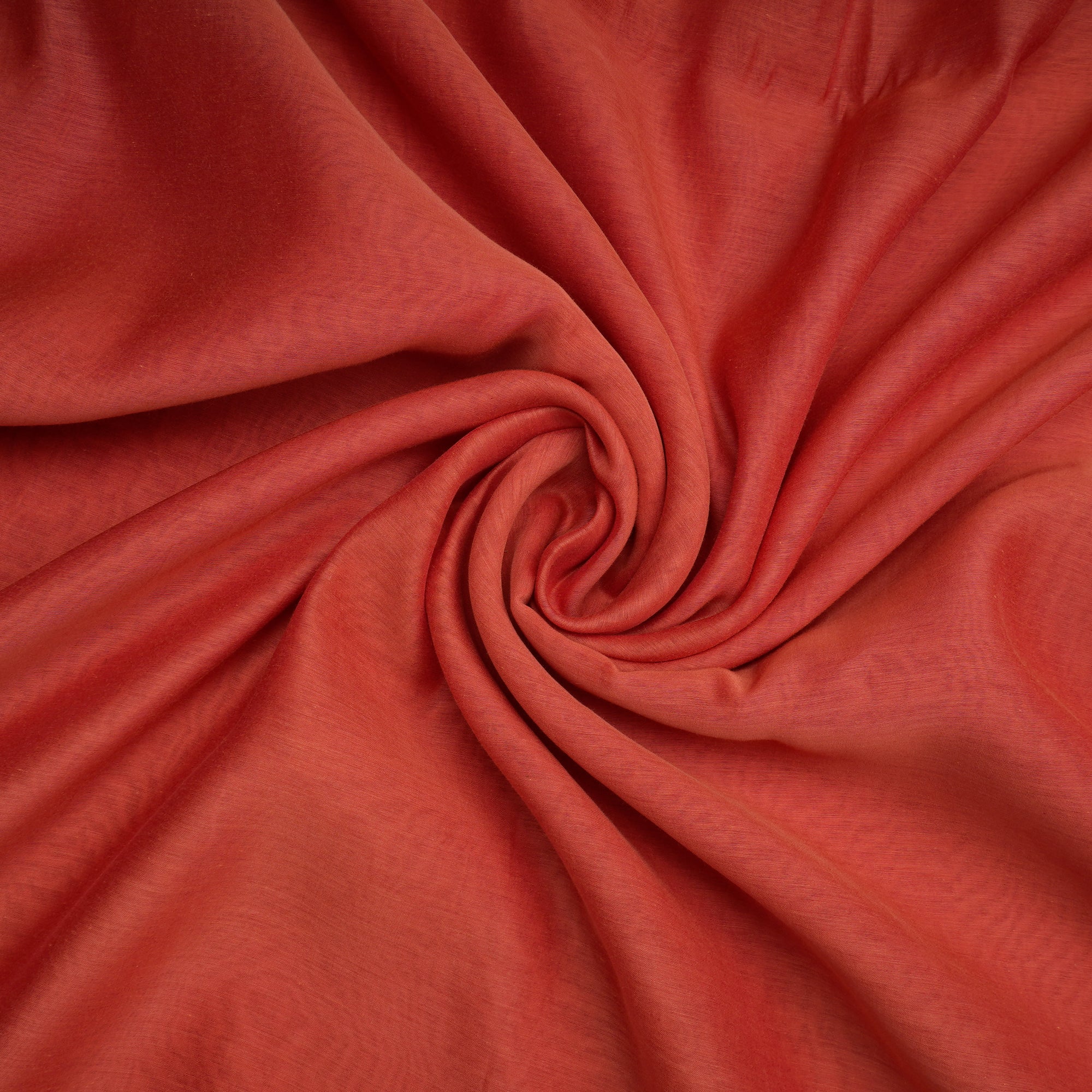 Paprika Piece Dyed Pure Fine Chanderi Fabric