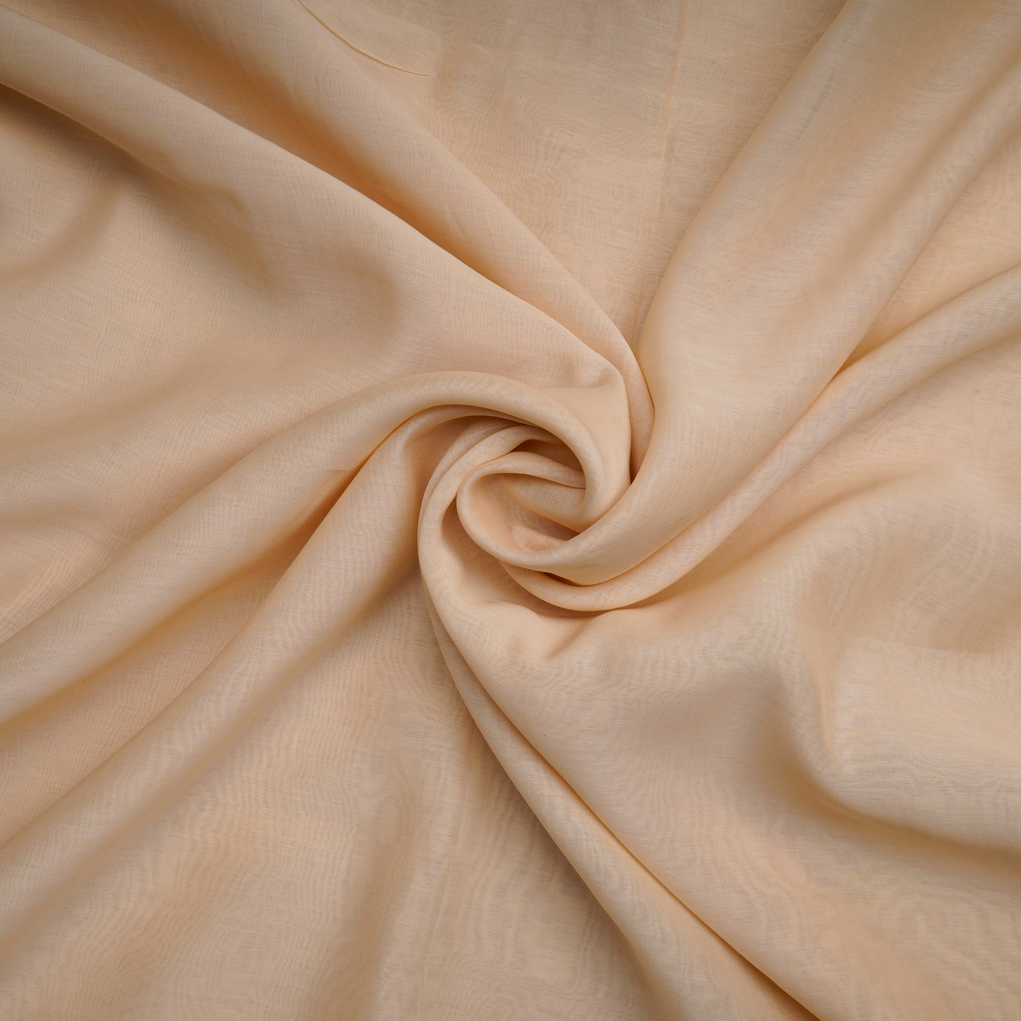 Cream Piece Dyed Pure Fine Chanderi Fabric