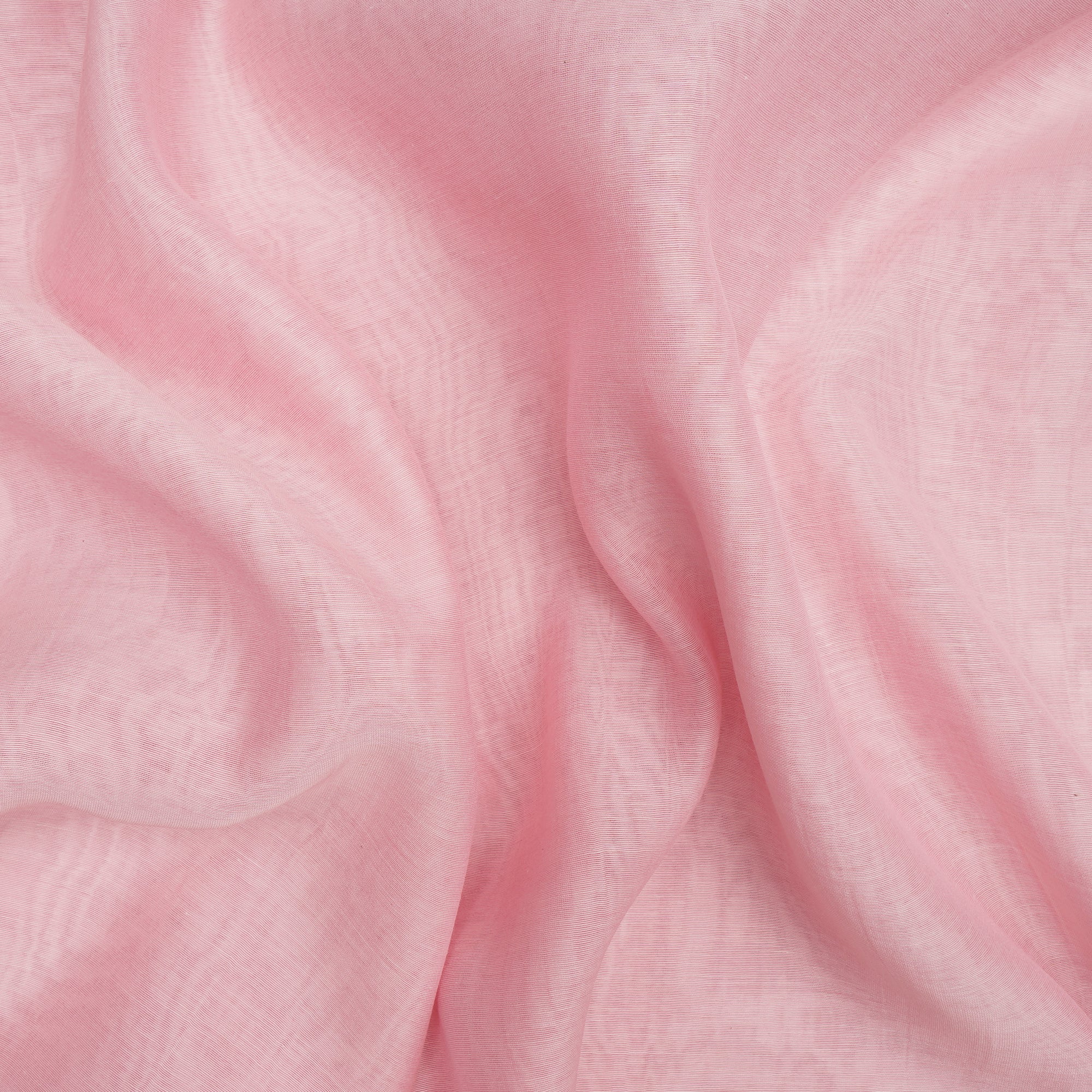 Baby Pink Piece Dyed Plain Fine Chanderi Fabric
