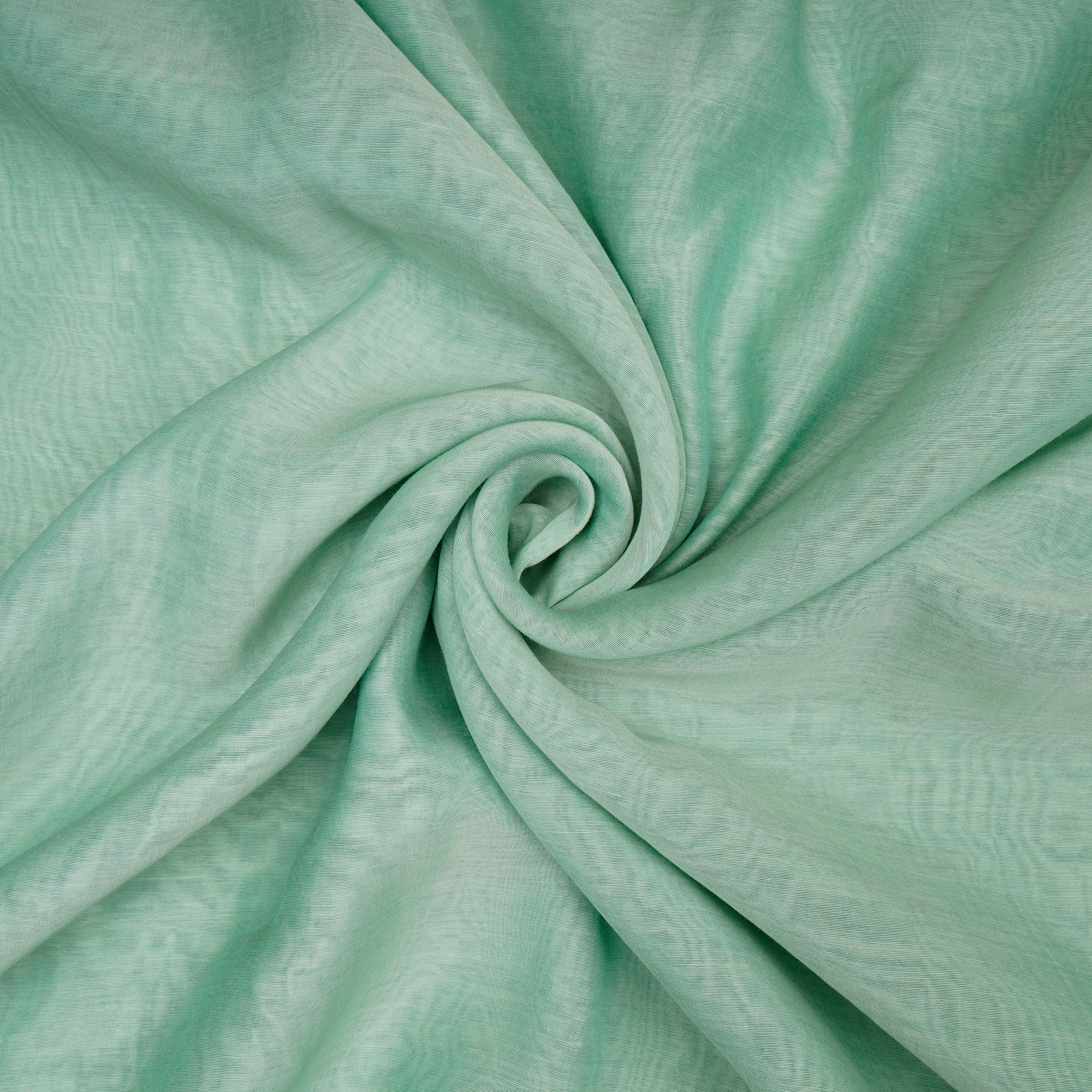 Pastel Green Wall Piece Dyed Plain Fine Chanderi Fabric