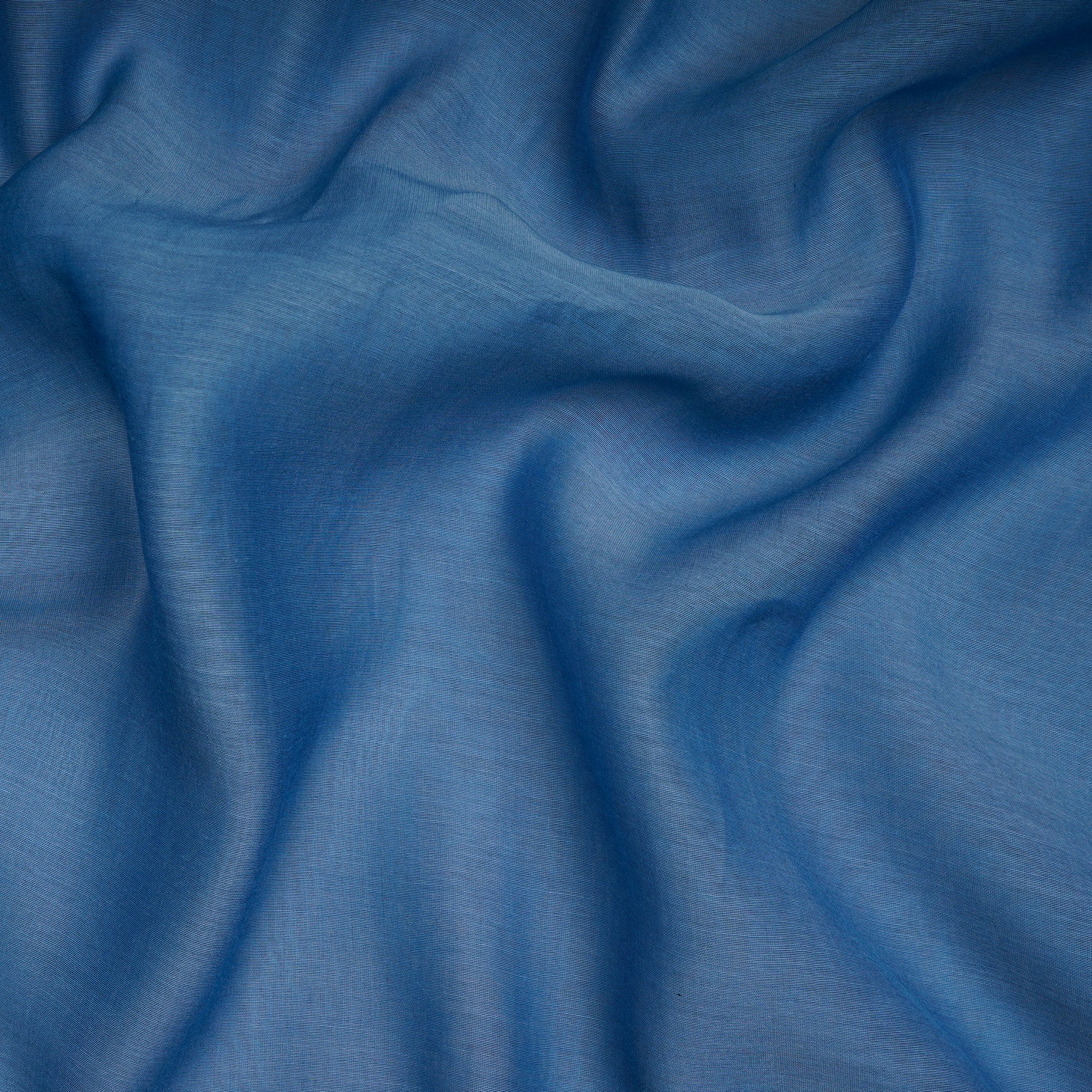 Blissful Blue Piece Dyed Pure Fine Chanderi Fabric