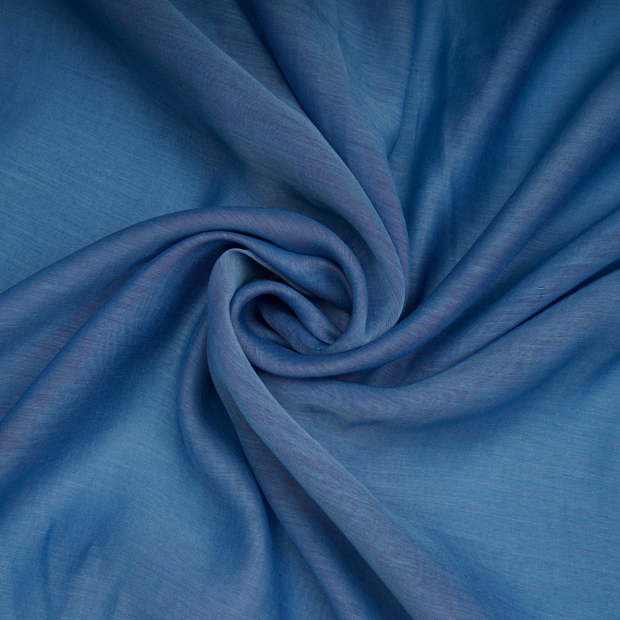 Blissful Blue Piece Dyed Pure Fine Chanderi Fabric