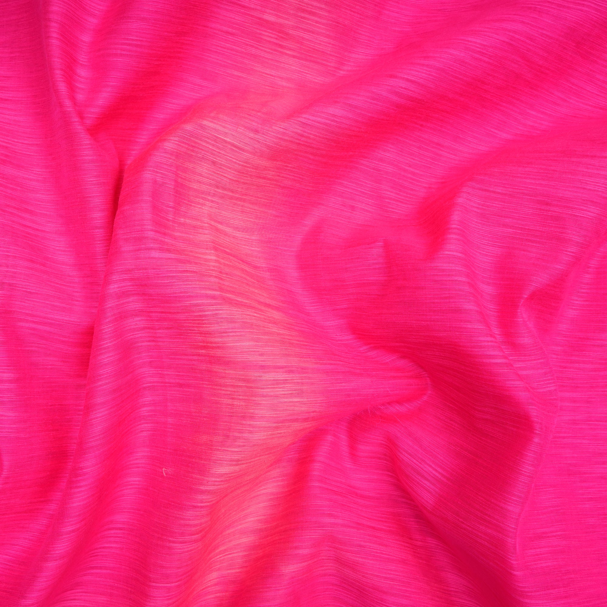 Pink Fine Pure Slub Chanderi Fabric