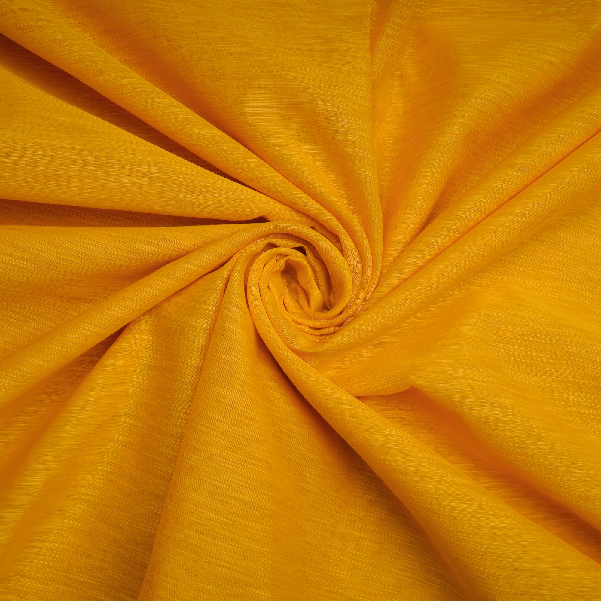 Lemon Chrome Yarn Dyed Pure Slub Chanderi Fabric
