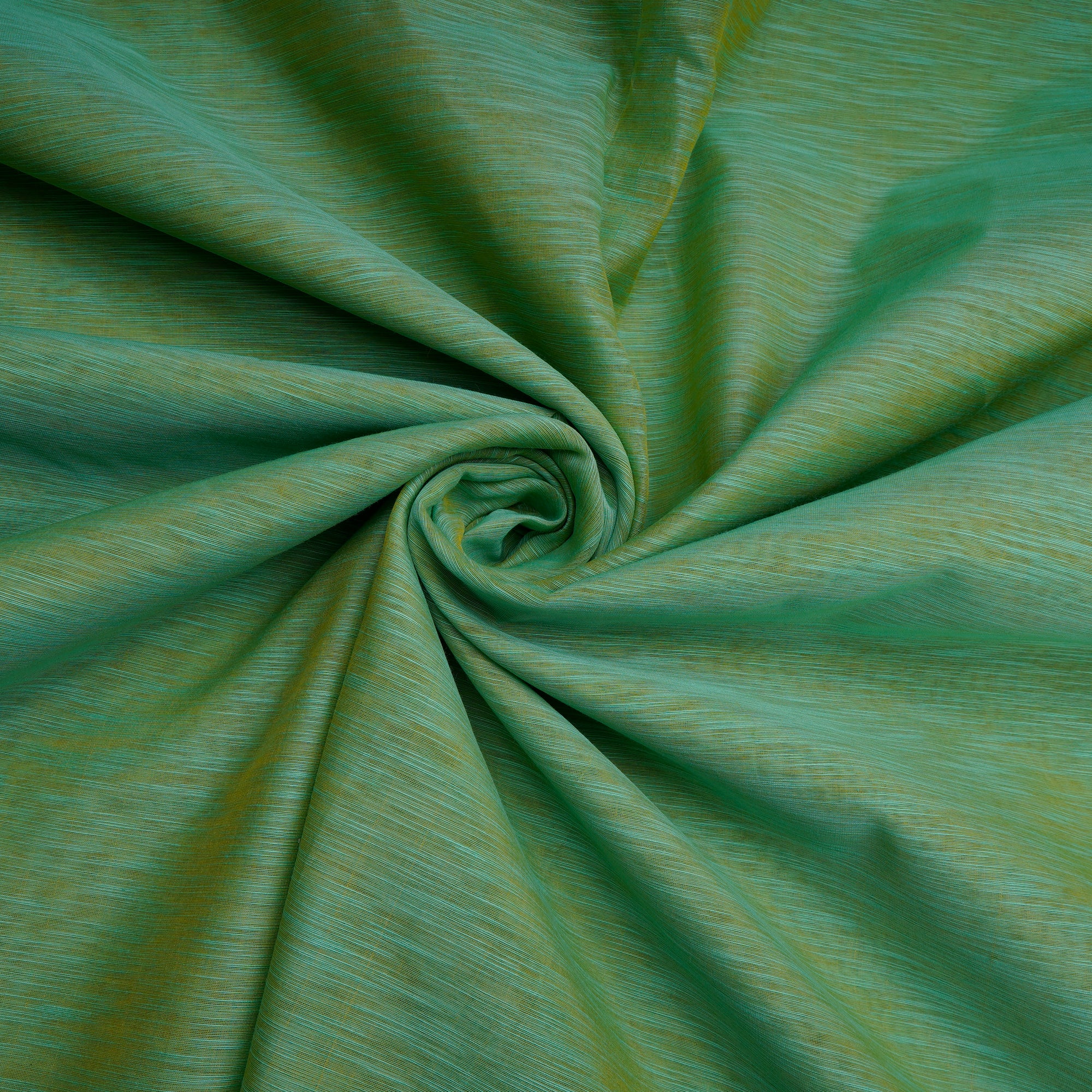 Light Grass Green Yarn Dyed Pure Slub Chanderi Fabric