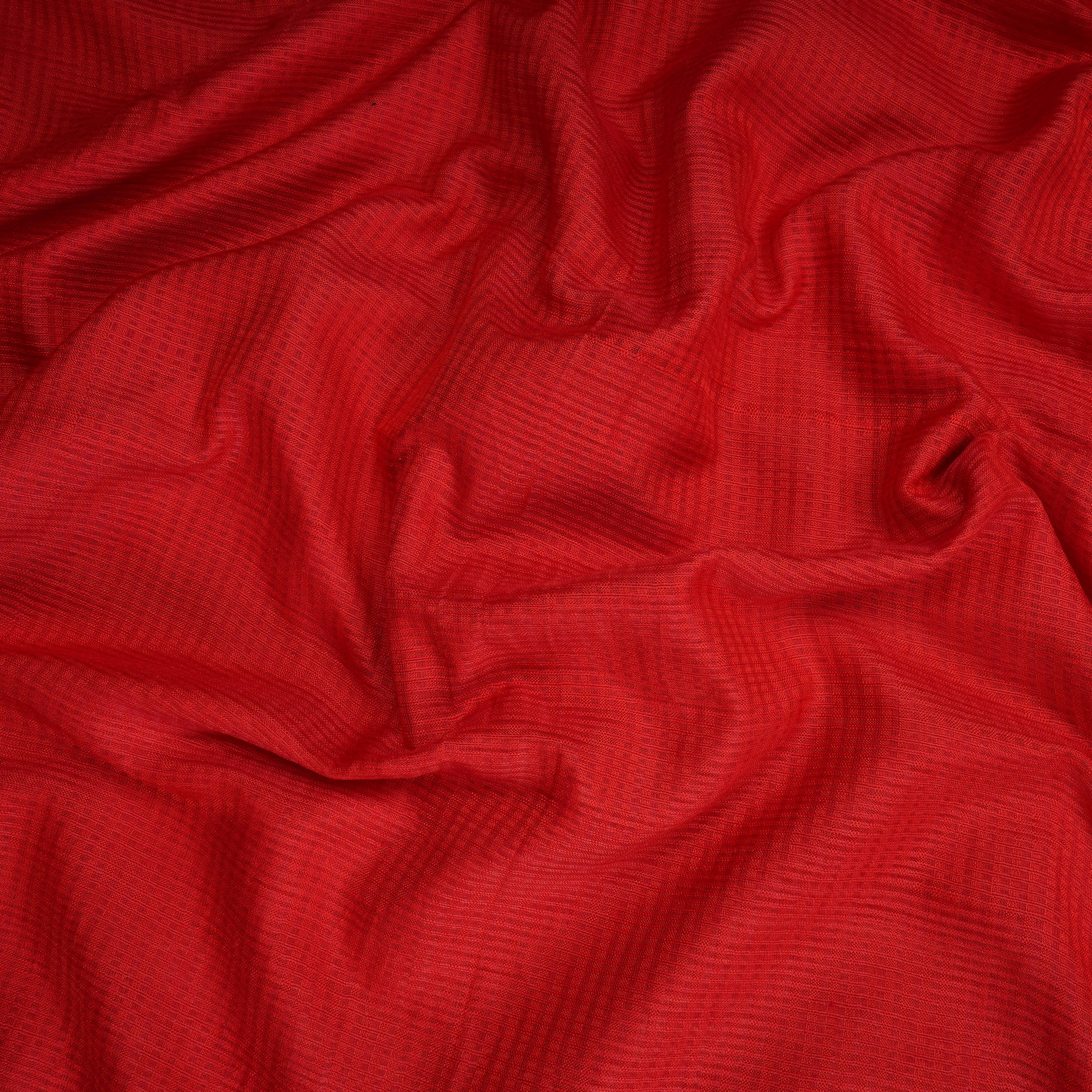 Red Plain Dyed Natural Silk Fabric