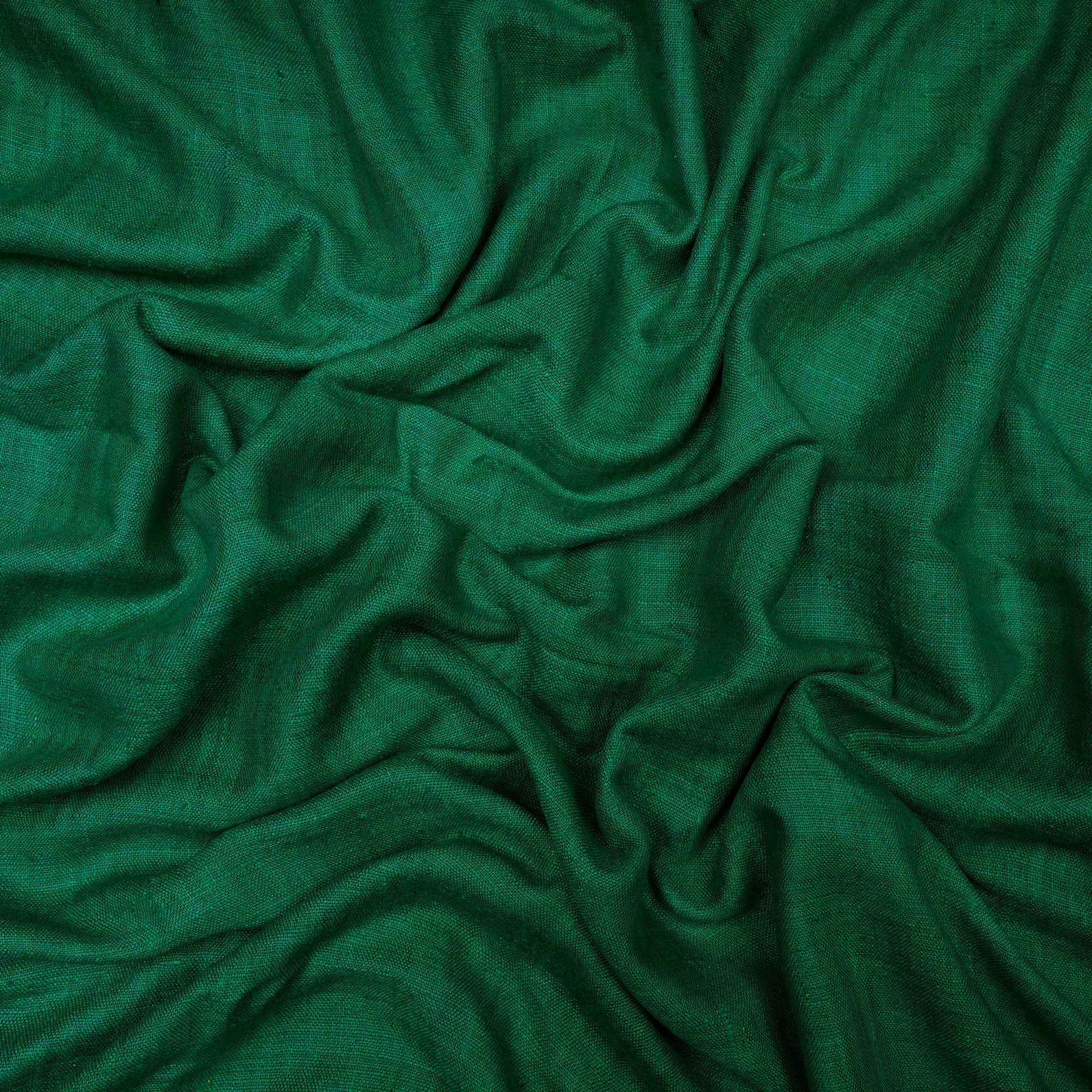 Green Color Matka Silk Fabric