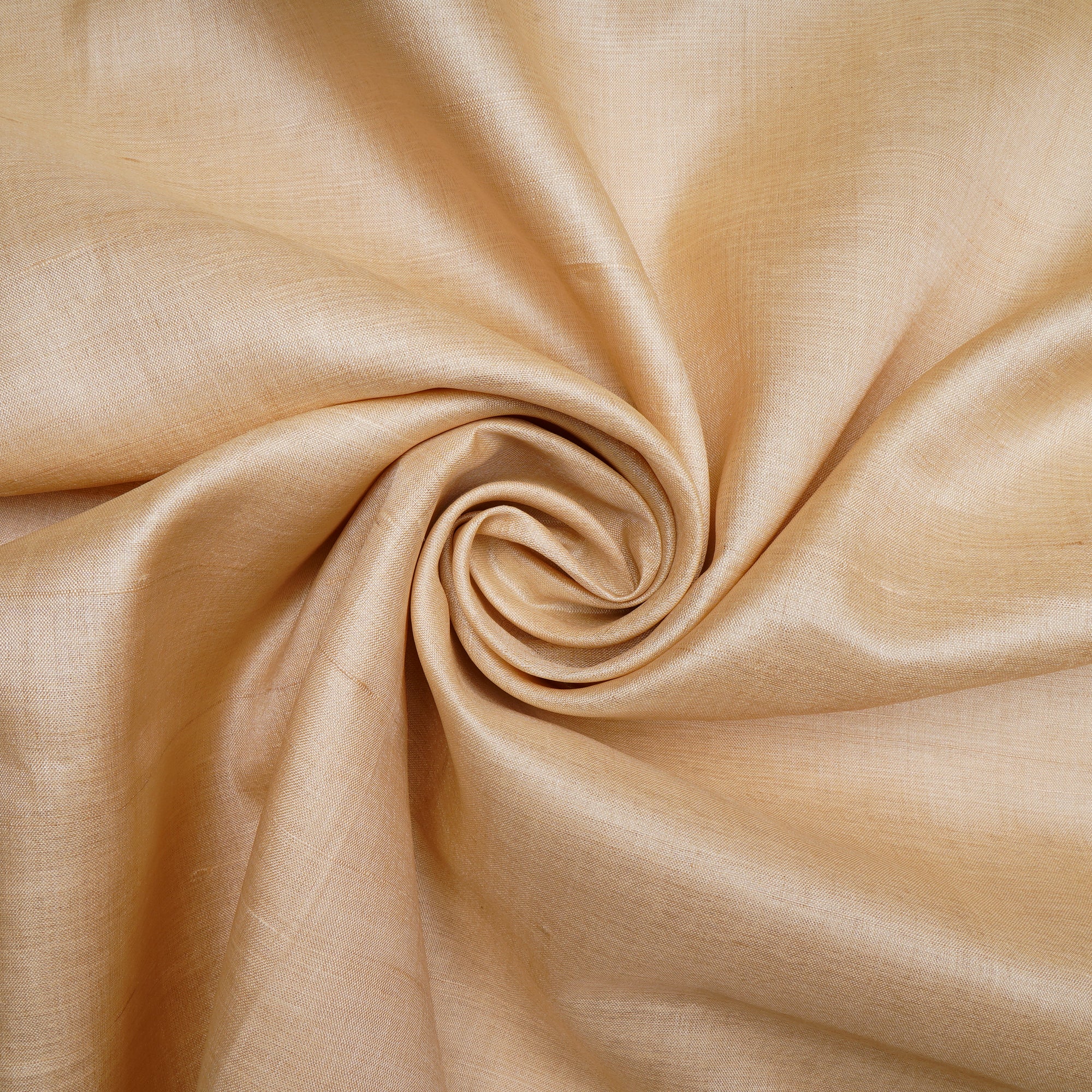 Natural Beige Handwoven Tussar Silk Fabric