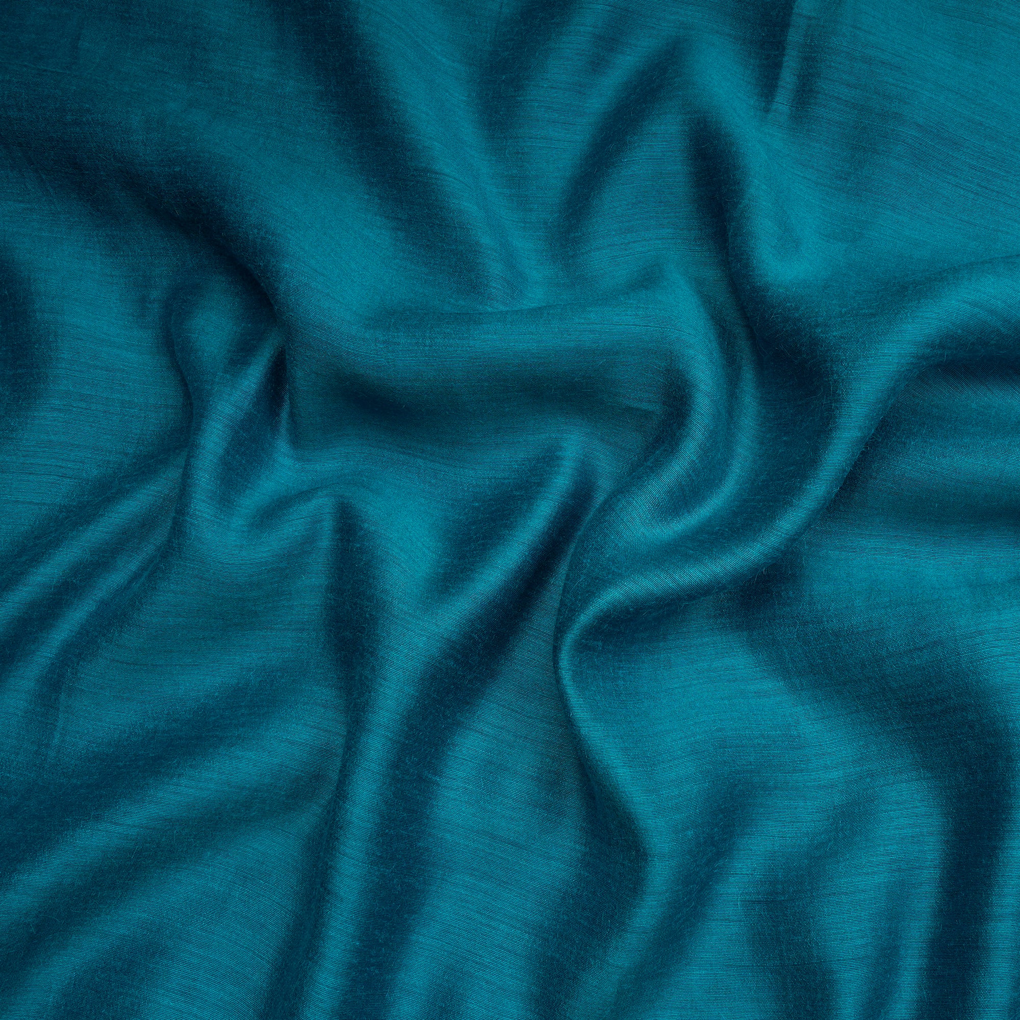 Light Blue Piece Dyed Plain Muga Silk Fabric