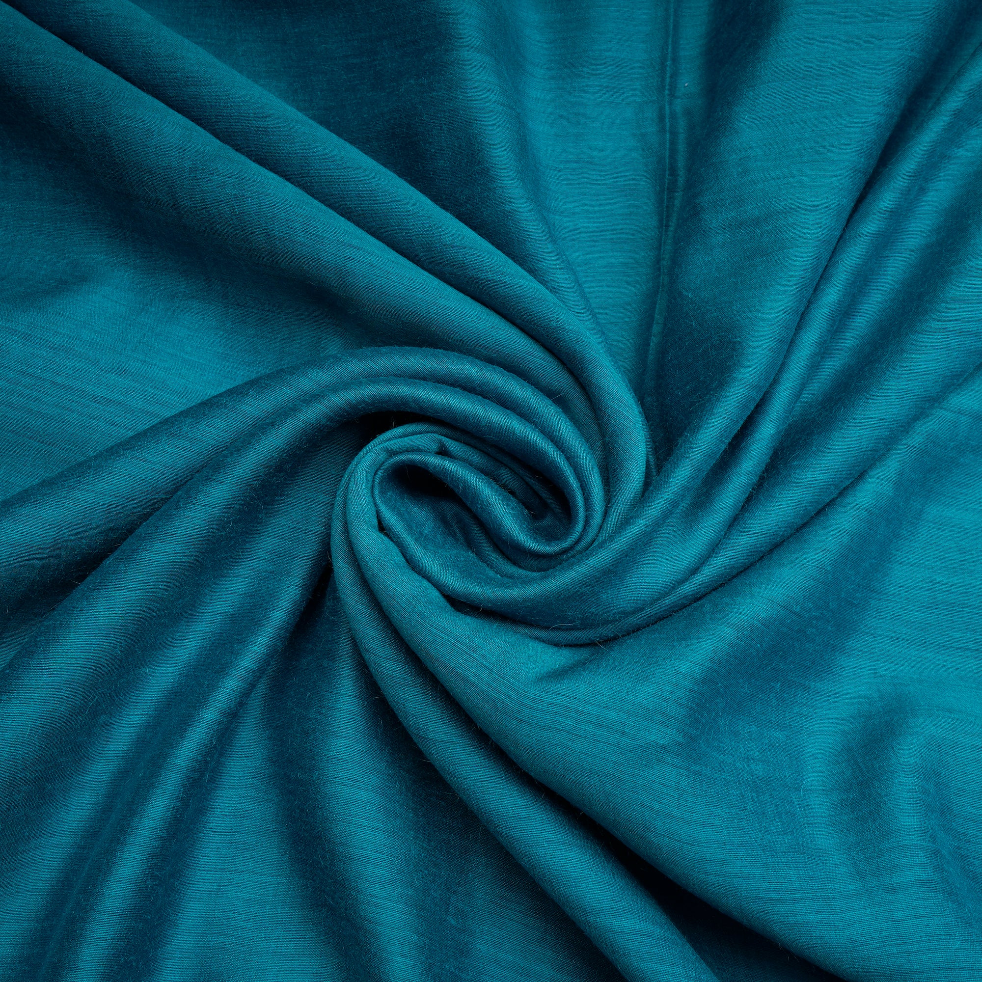 Light Blue Piece Dyed Plain Muga Silk Fabric