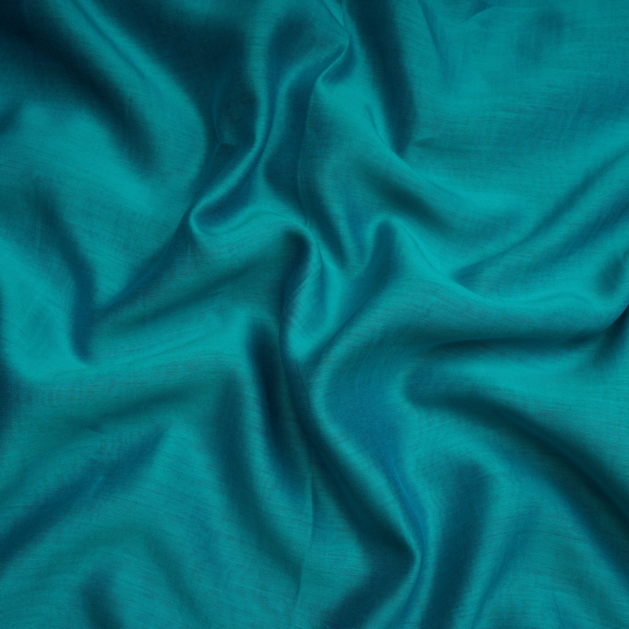 Sky Blue Piece Dyed Rapier Loom Pure Chanderi Fabric