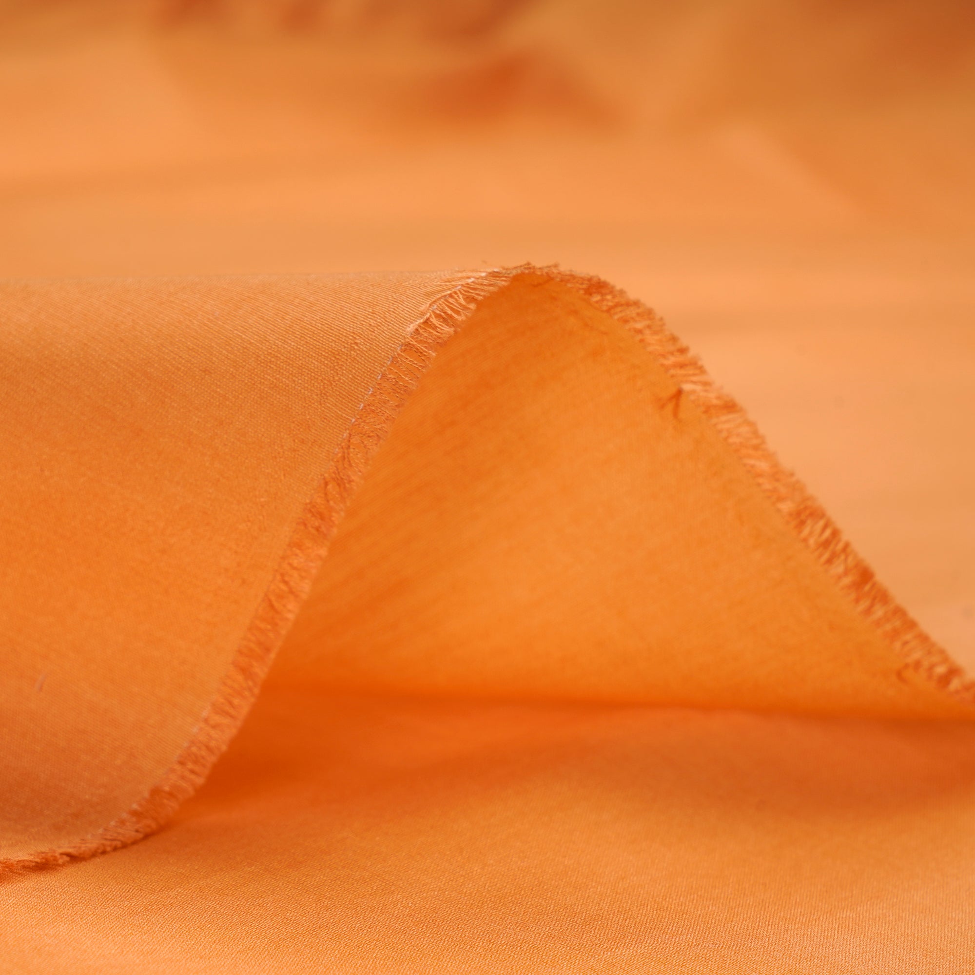 Apricot Tan Piece Dyed Pure Fine Rapier Chanderi Fabric