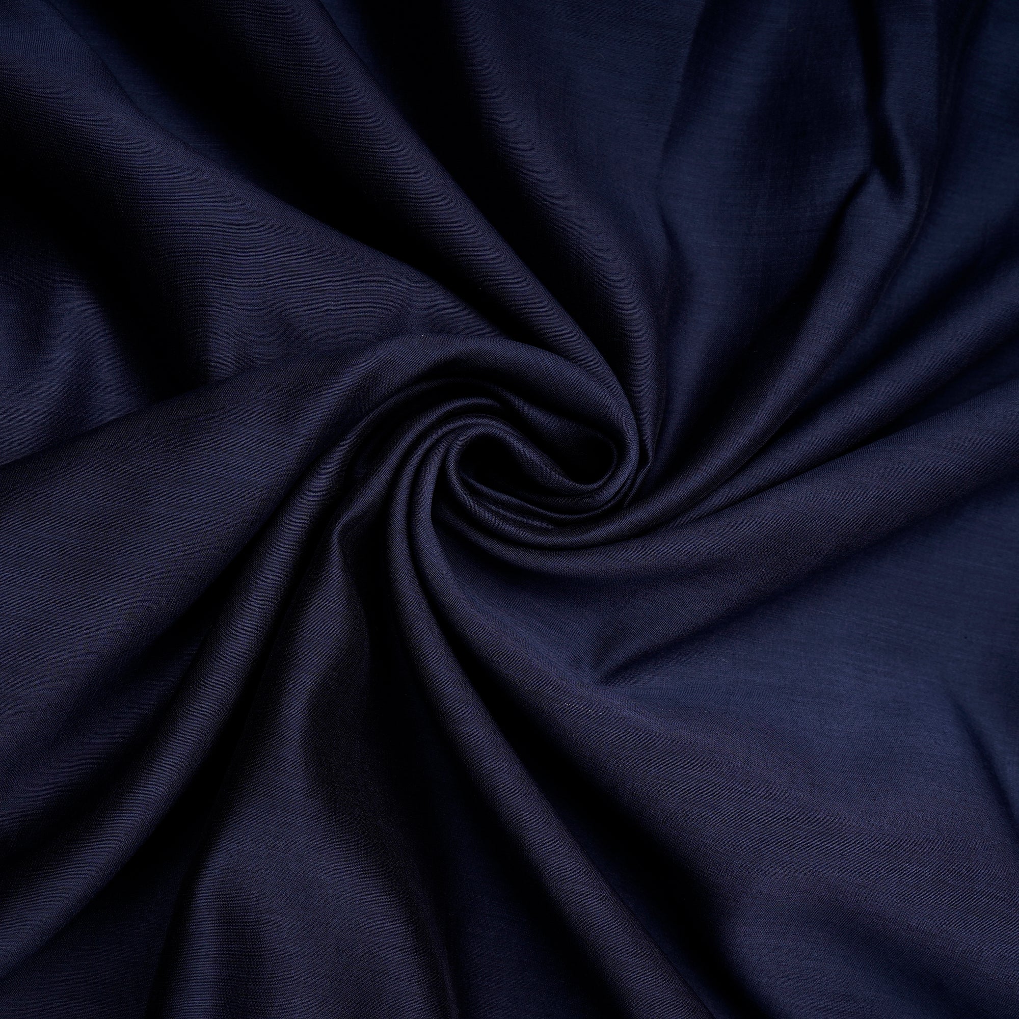 Dark Blue Piece Dyed Pure Fine Rapier Chanderi Fabric