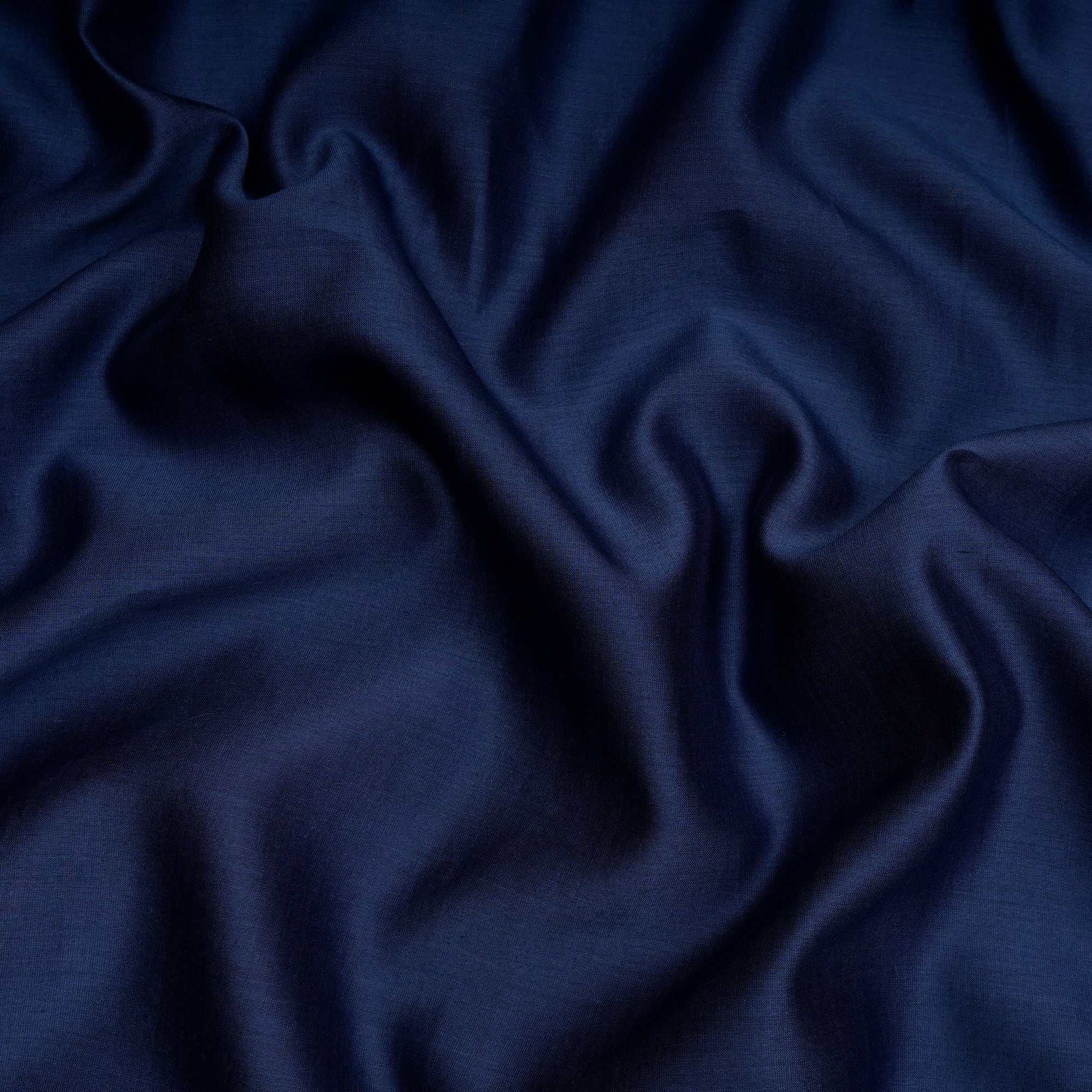 True Navy Piece Dyed Pure Fine Chanderi Fabric